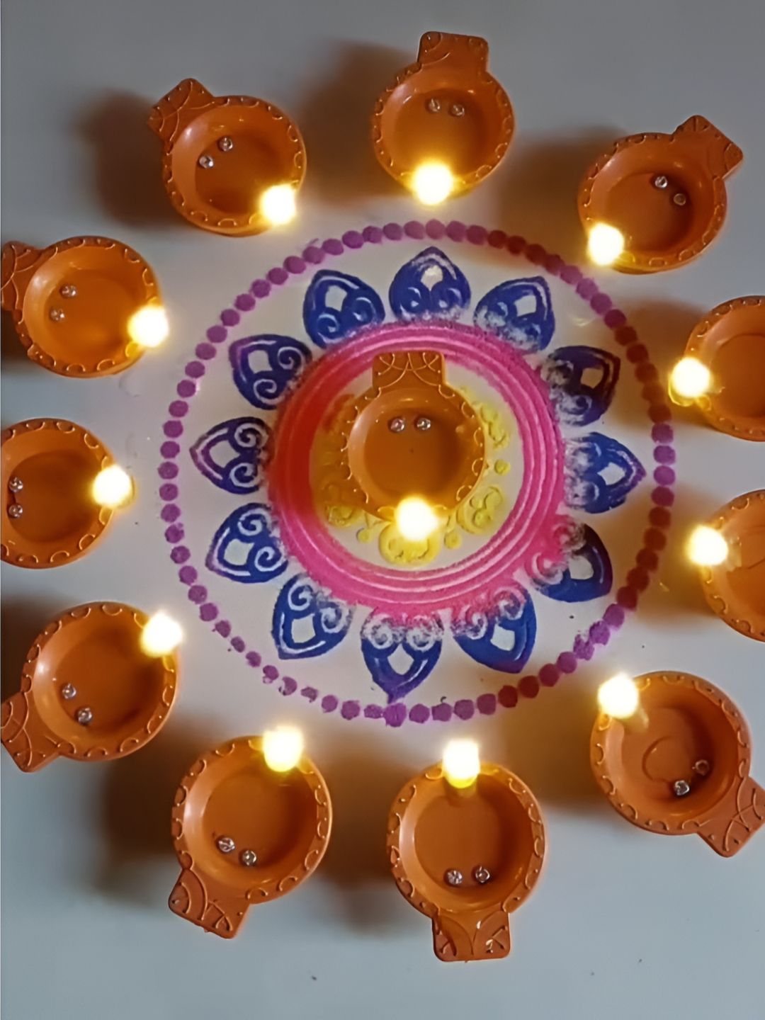 CraftVatika 12-Piece LED Water-Sensor Diyas Myntra sale