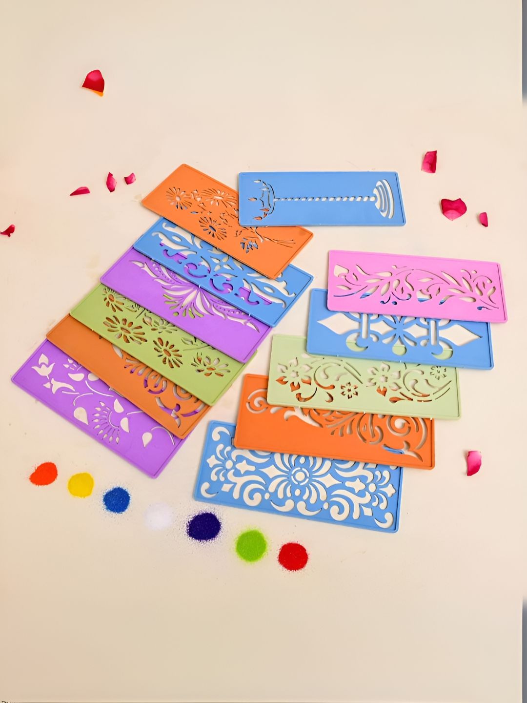CraftVatika 12-Piece Rangoli Stencil Set Myntra sale