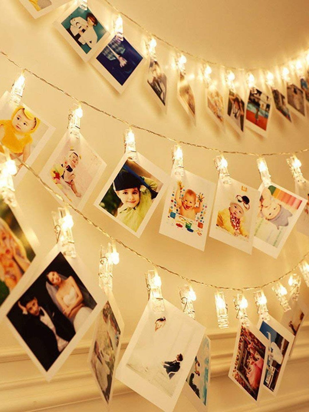 Quace Warm Yellow USB Photo-Clip String Lights, 2 m Myntra sale