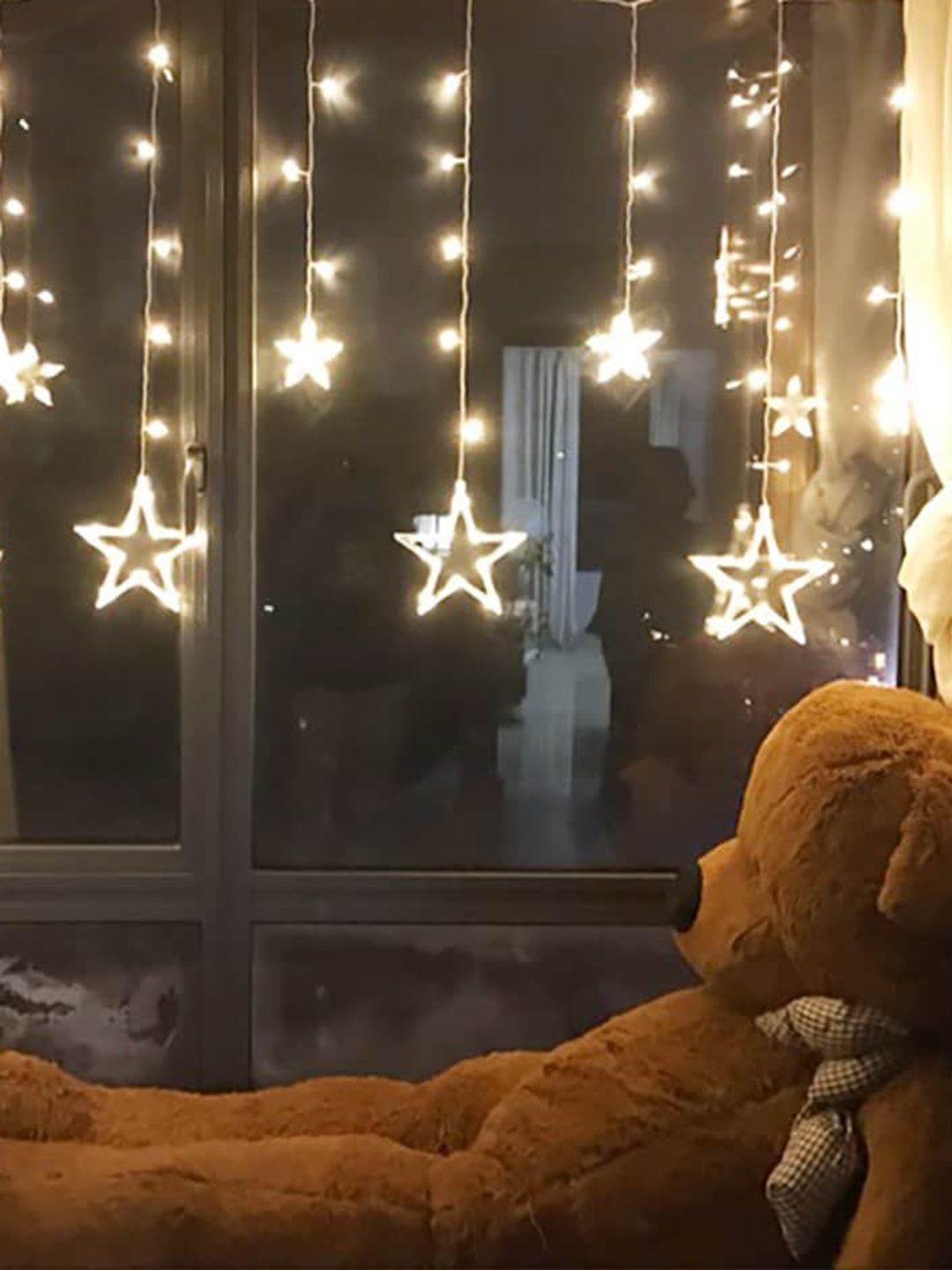 Quace Yellow and White Star Curtain String Lights Myntra sale
