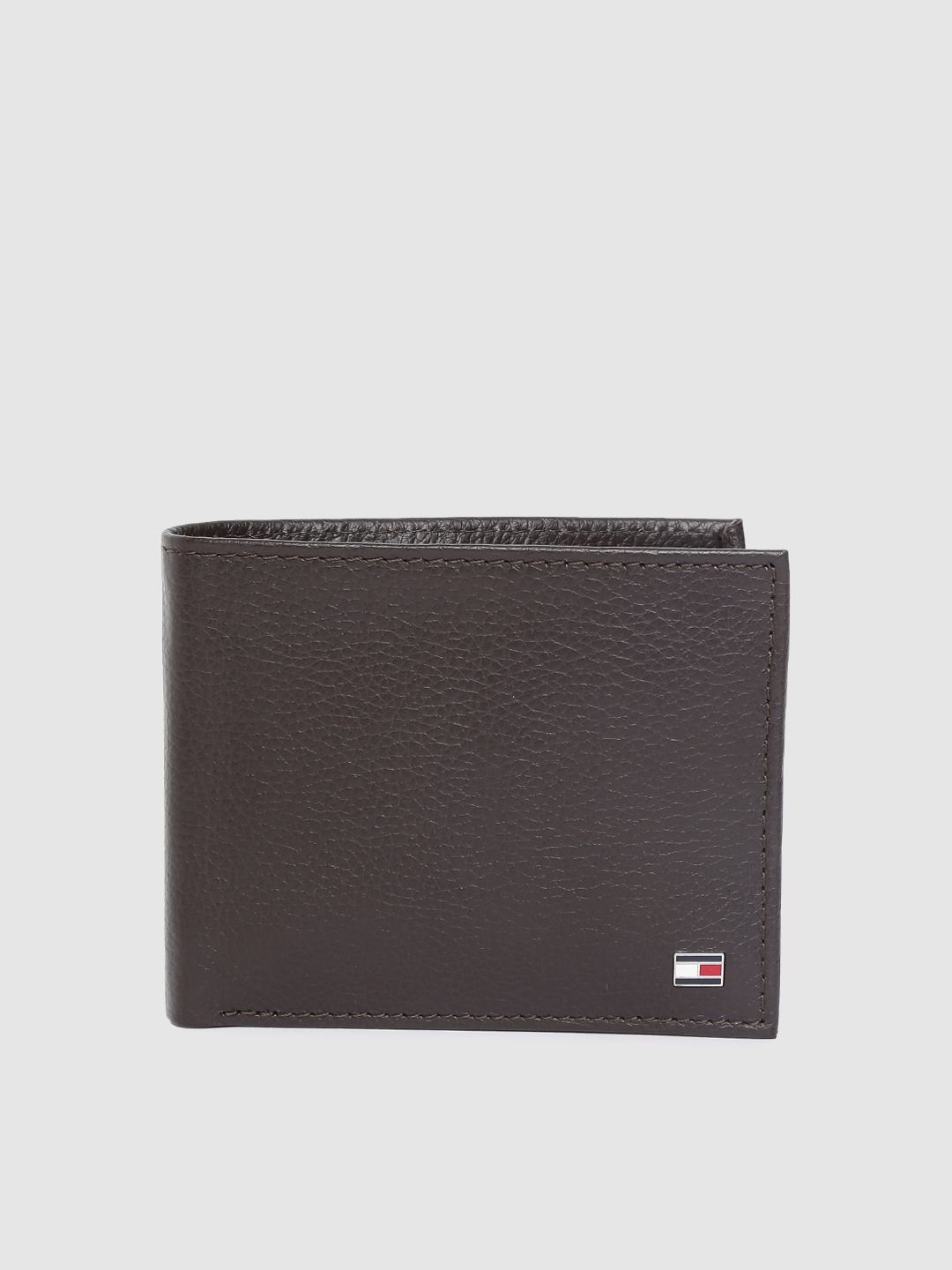 Tommy Hilfiger Men Brown Genuine Leather Two Fold Wallet Myntra sale