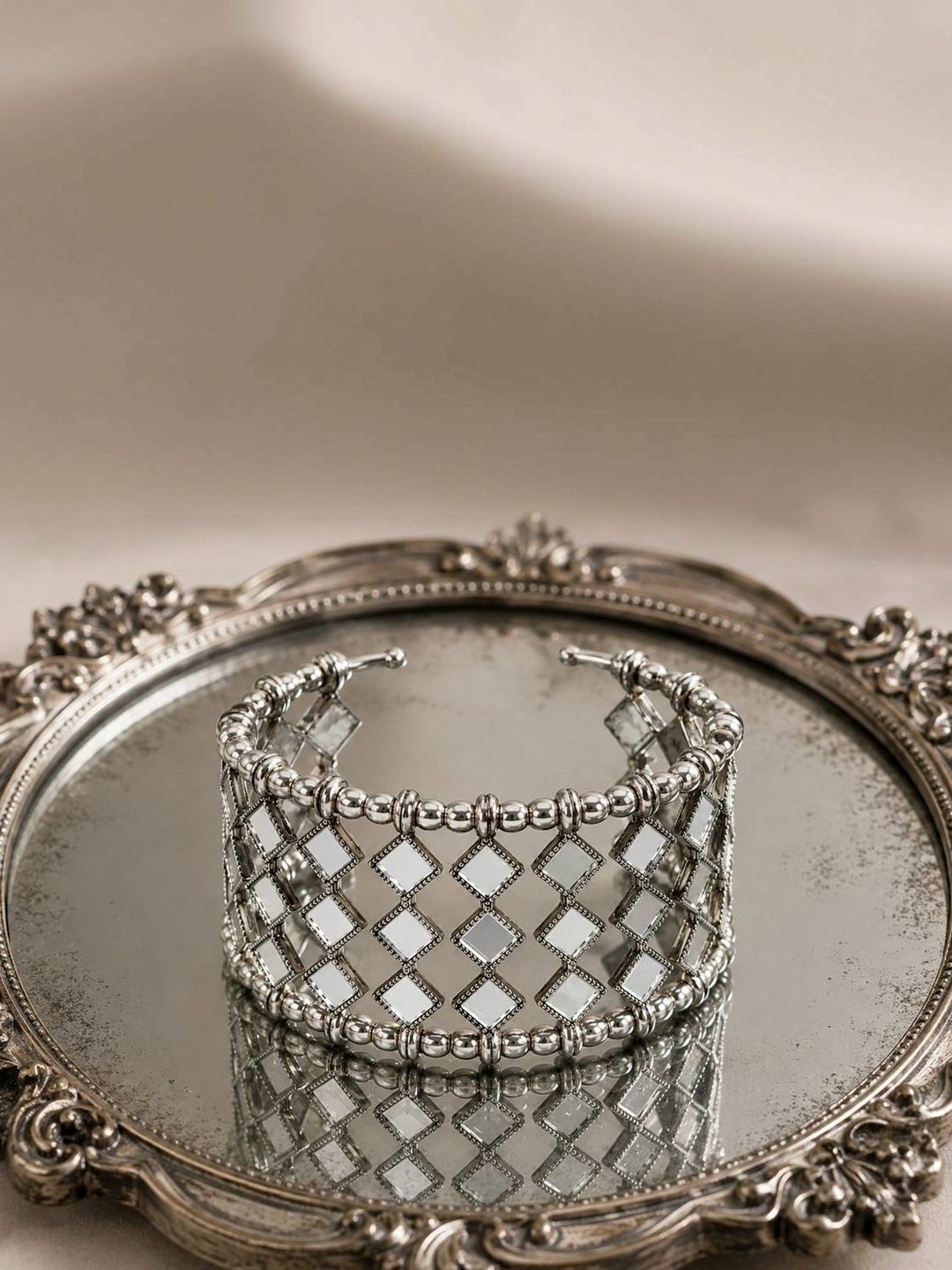 JEWELS OF LOVE Mirror Bangle Myntra sale