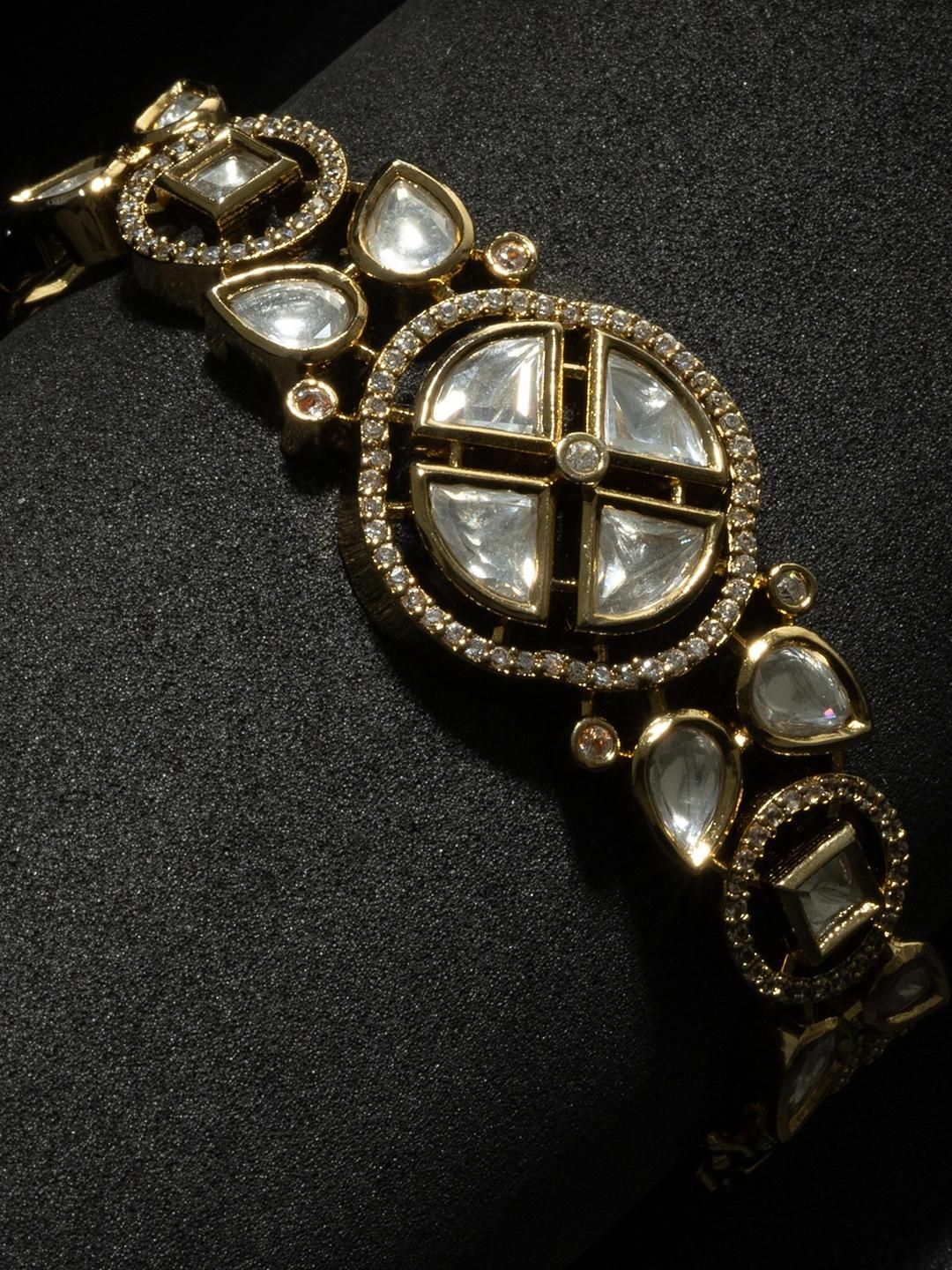 KAYRAH White Metal Kada Bracelet Myntra sale