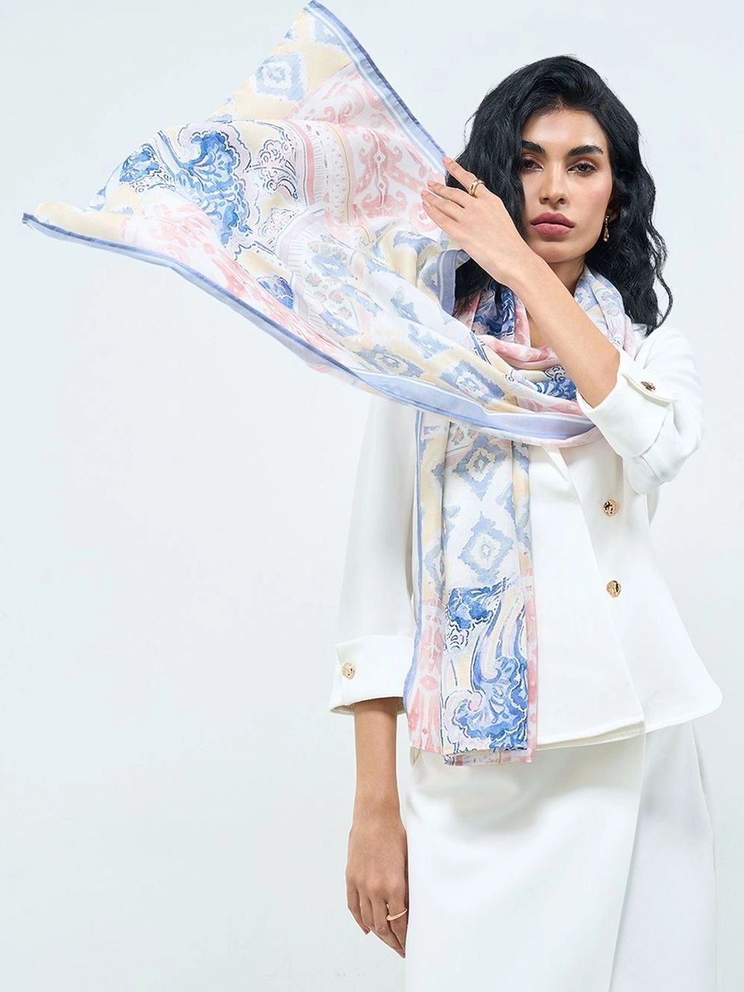 Forever Glam by Pantaloons Women Printed Scarf Myntra sale