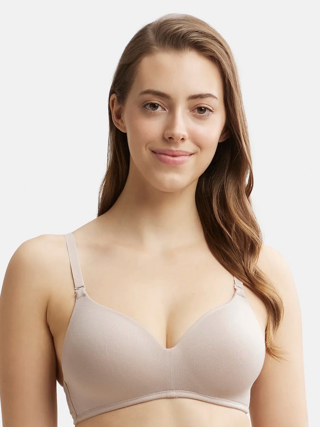 Jockey Wirefree Padded Tencel Lyocell Elastane Full Coverage Multiway T-Shirt Bra-JW11 Myntra sale