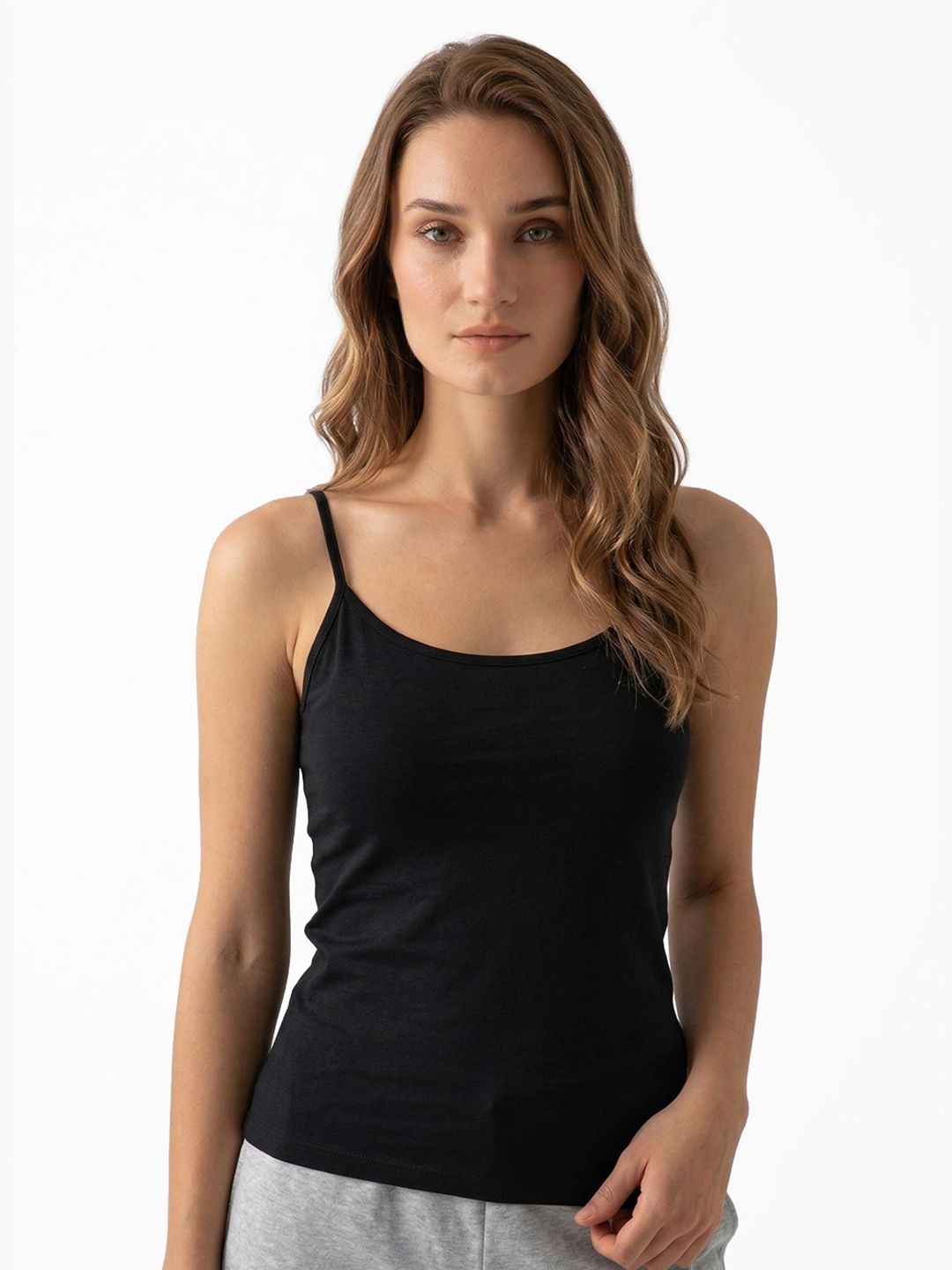 Van Heusen Women Cotton Relaxed Fit Everyday Camisole Spaghetti Anti-Bacterial Color Fresh Myntra sale