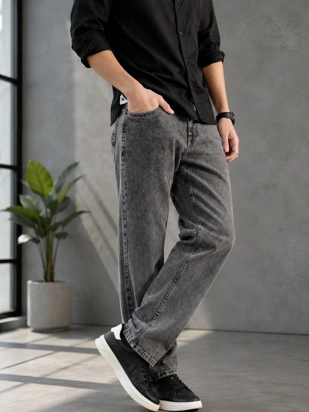 Wanted Wanted Men Regular Fit Mid-Rise Stretchable Jeans Myntra sale