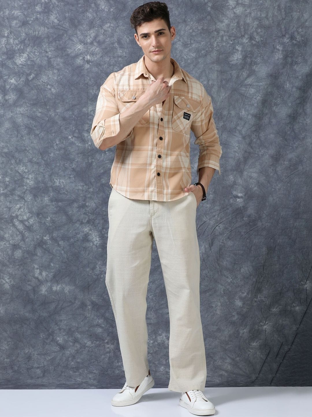 Roadster The Roadster Lifestyle Co Men Relaxed Fit Trousers Myntra sale