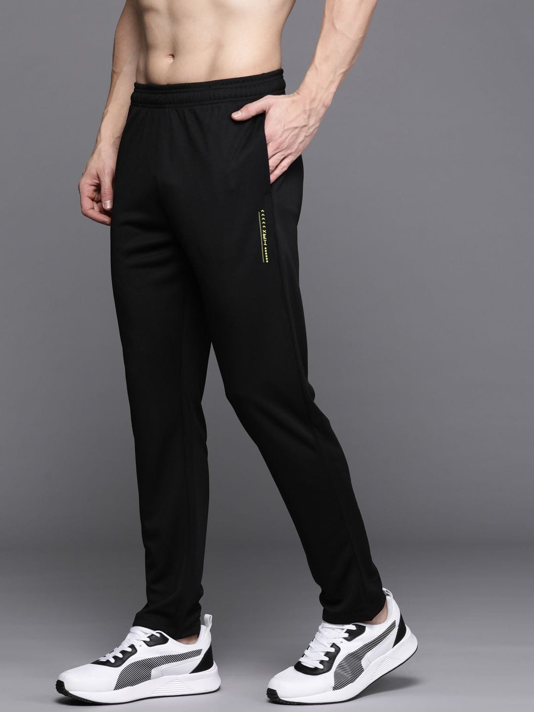 HRX by Hrithik Roshan HRX by Hrithik Roshan Men Rapid-Dry Running Track Pants Myntra sale