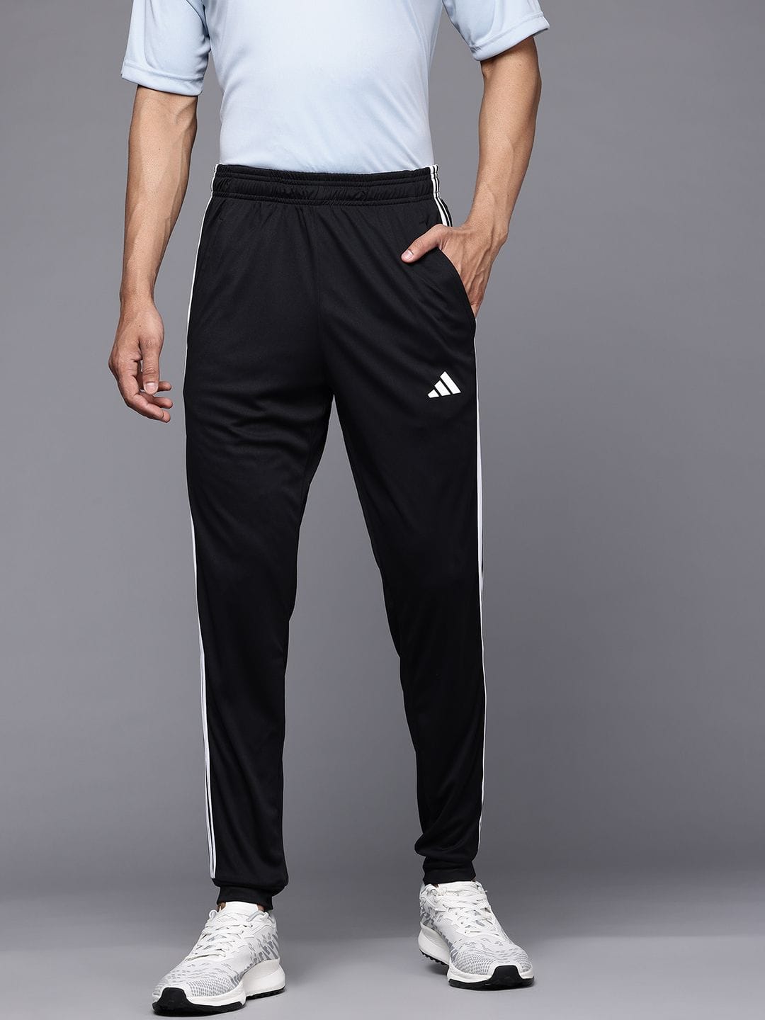 ADIDAS ADIDAS Men 3-Striped Logo Detail Joggers Myntra sale