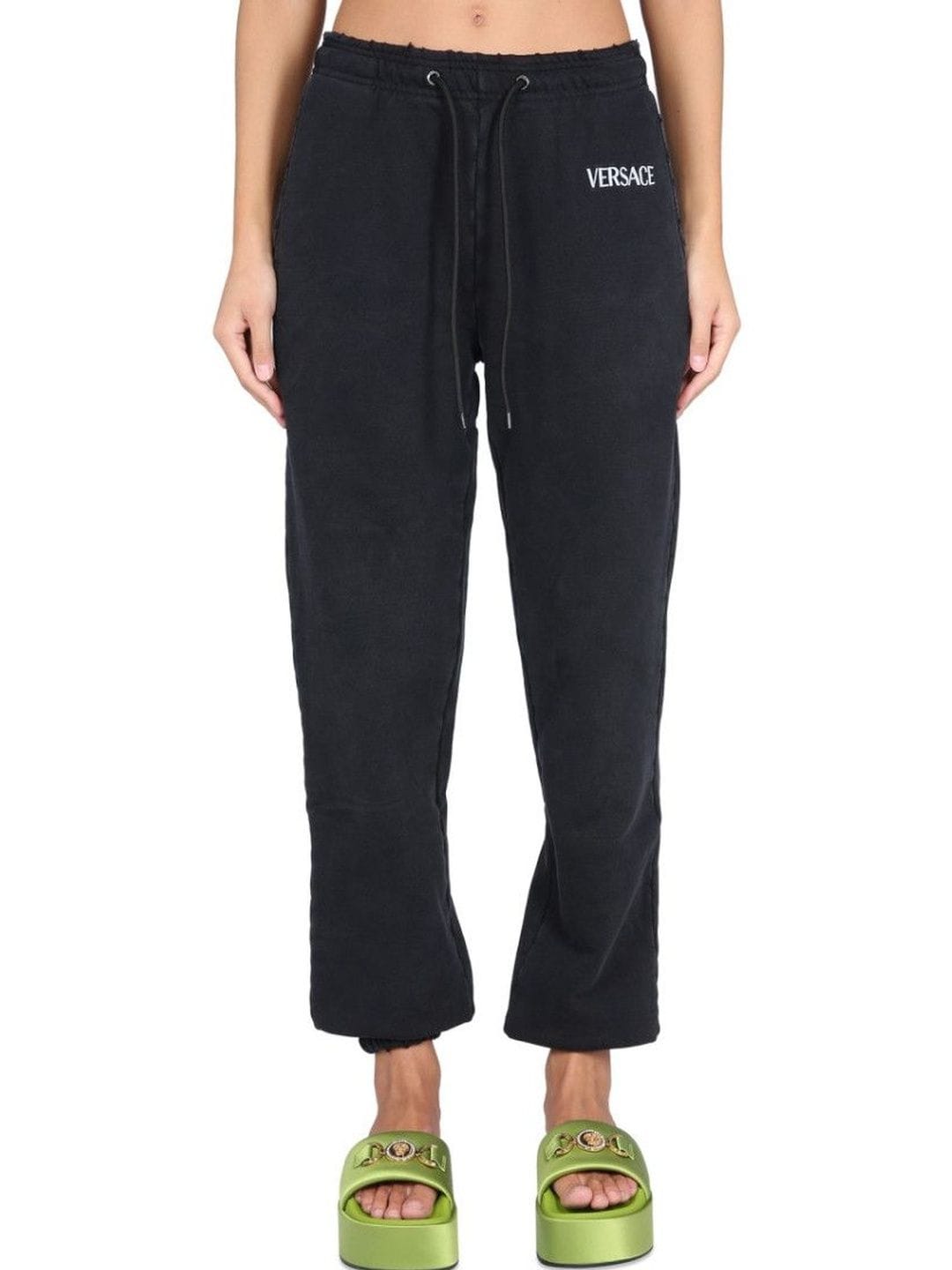 Versace Versace Black Cotton Logo Activewear Myntra sale