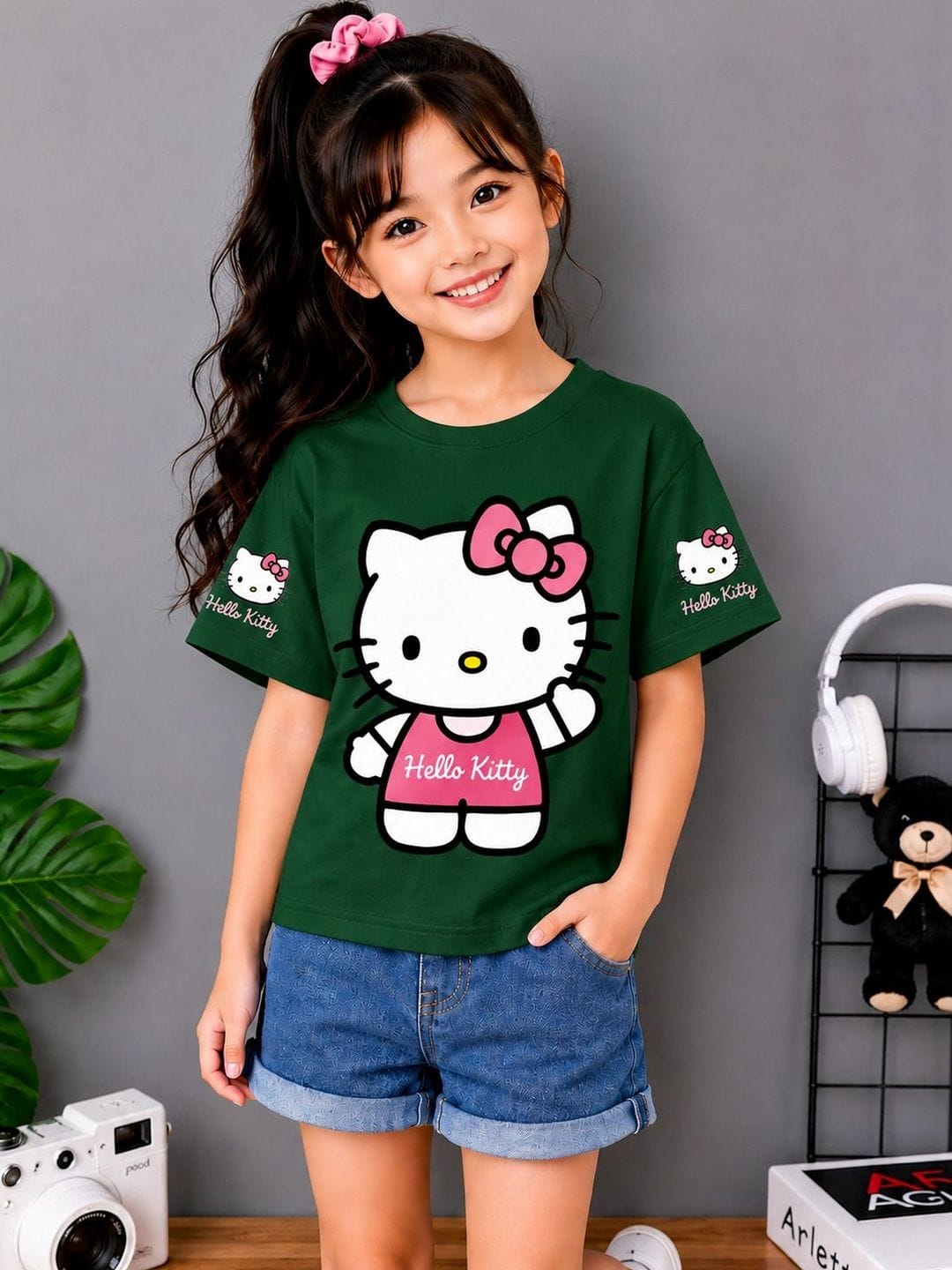 YK Kids Hello Kitty Printed T-shirt Myntra sale