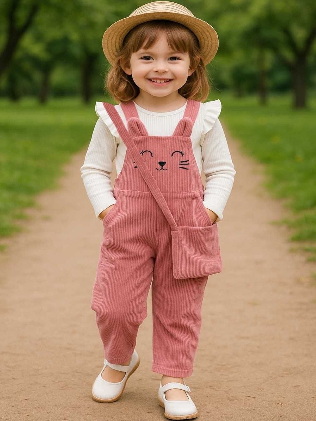 RAMIAAZ Girls Top with Dungarees Myntra sale