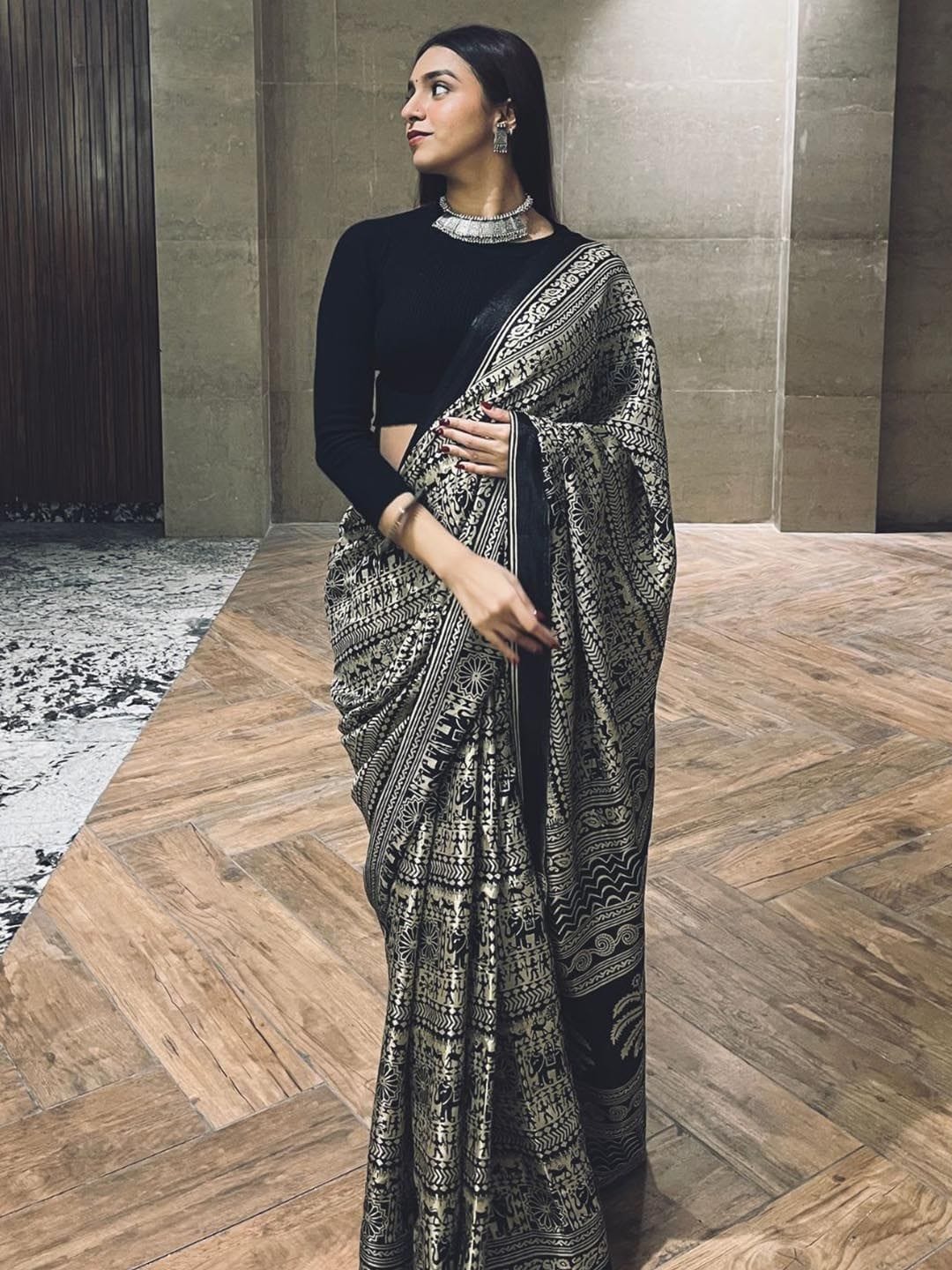 KALINI Ethnic Motifs Printed Saree Myntra sale