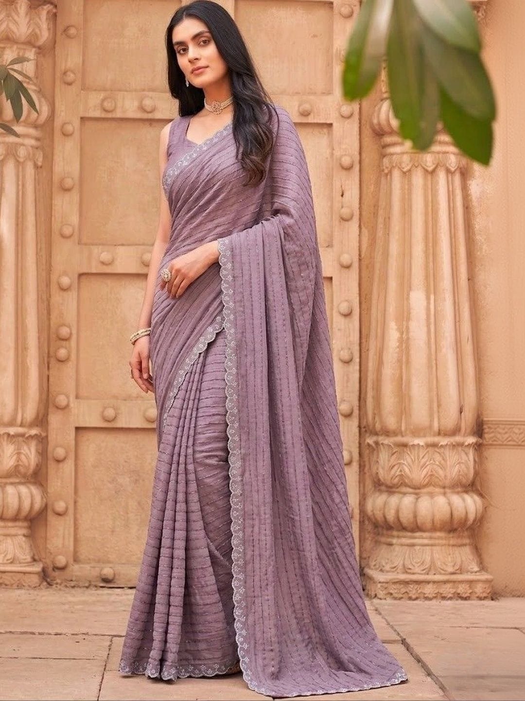 Sita Embroidered Silk Blend Saree Myntra sale