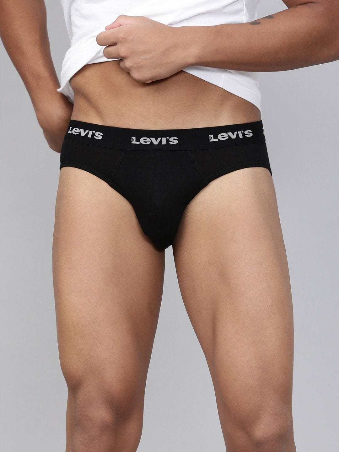 Levis Men Solid Cotton Ultrasoft Waistband Brief with Smartskin Technology Myntra sale