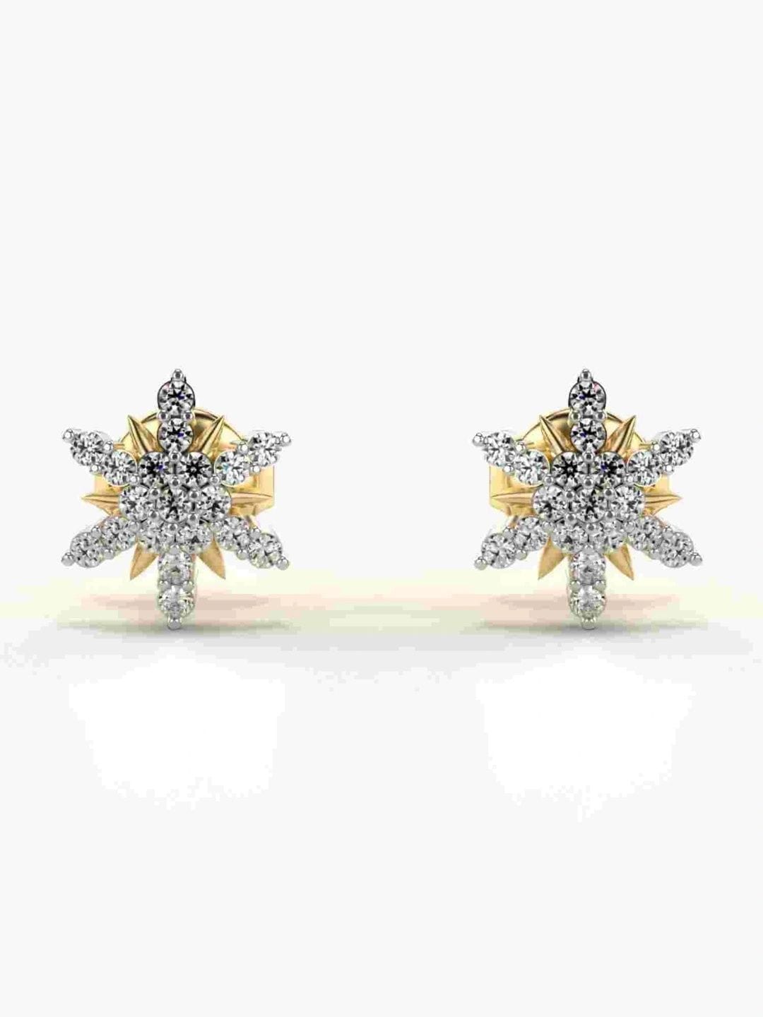 VALANOVA Hallmarked 9KT Earrings Diamond - 1.53g Myntra sale