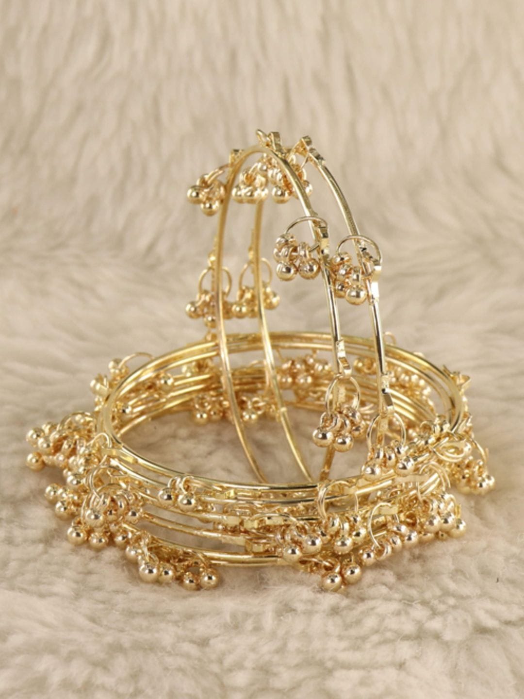 ZULKA Set Of 8 Ghungroo Studded Kashmiri Bangles Myntra sale