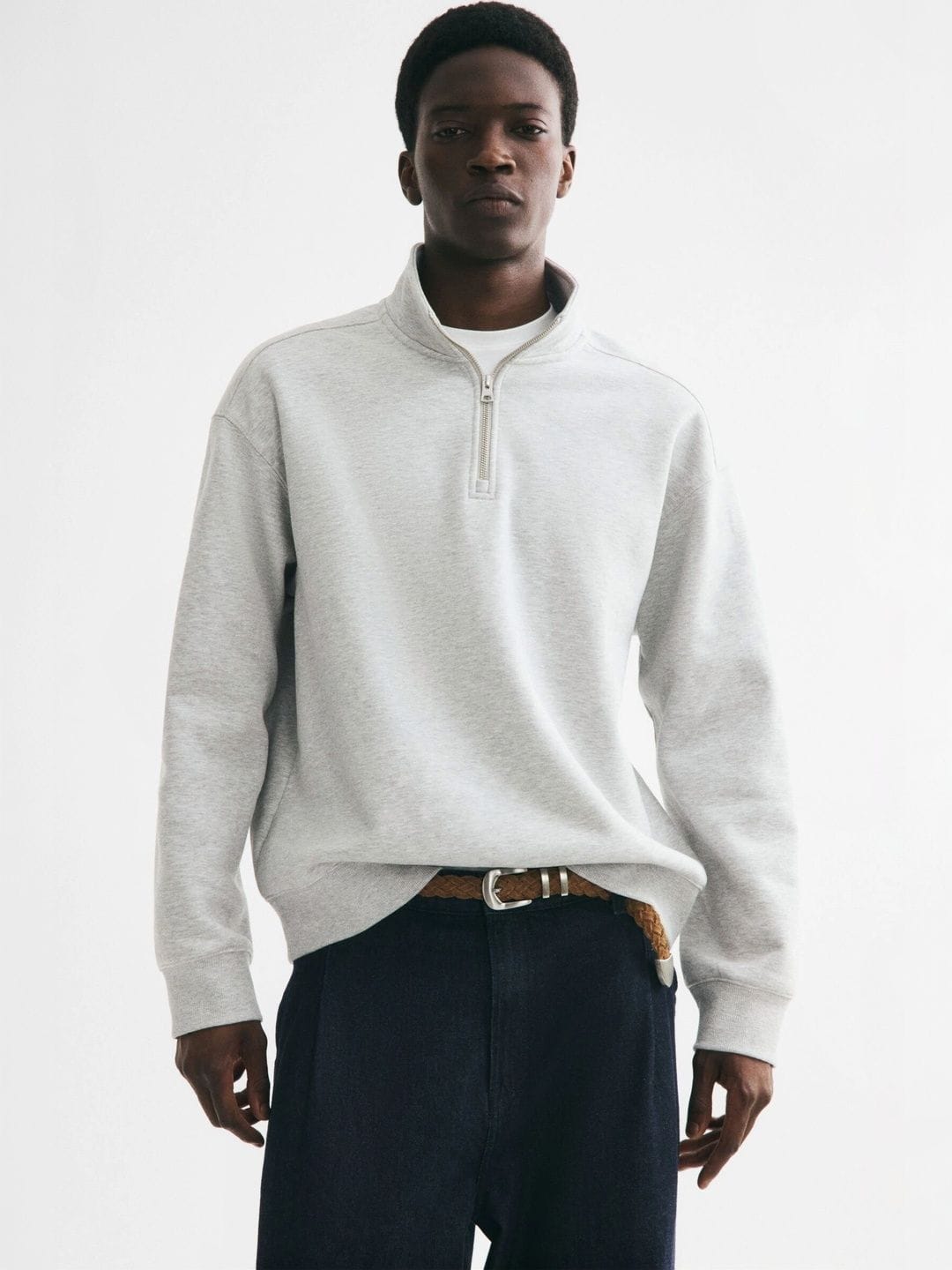 H&M Loose Fit Zip-Top Sweatshirt Myntra sale