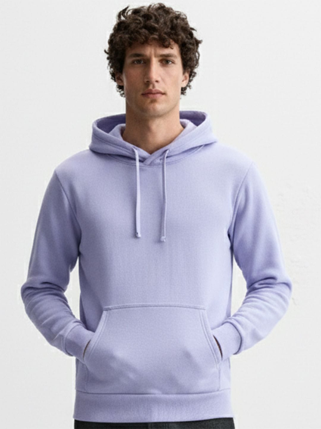 HIGHLANDER Men Lavender Hooded Sweatshirt Myntra sale