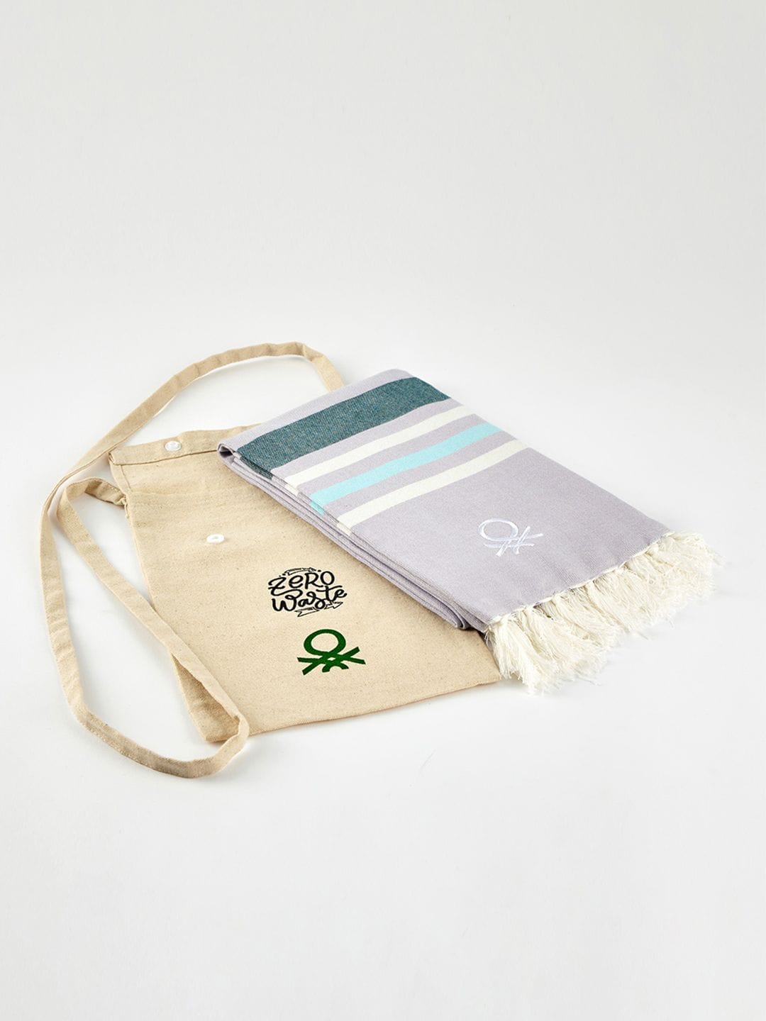 United Colors of Benetton Lavender Boutique Bamboo Hammam Towel Myntra sale