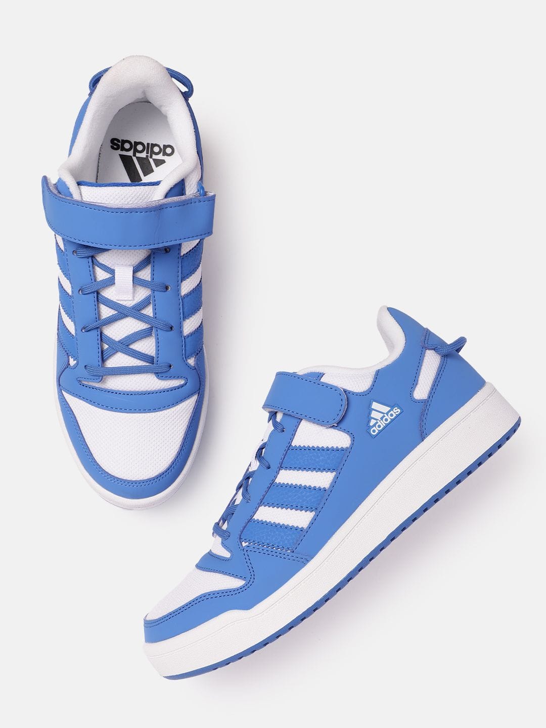 adidas Unisex Woven Design Round-Toe Heather Low Tennis Shoes with Striped Detail Myntra sale