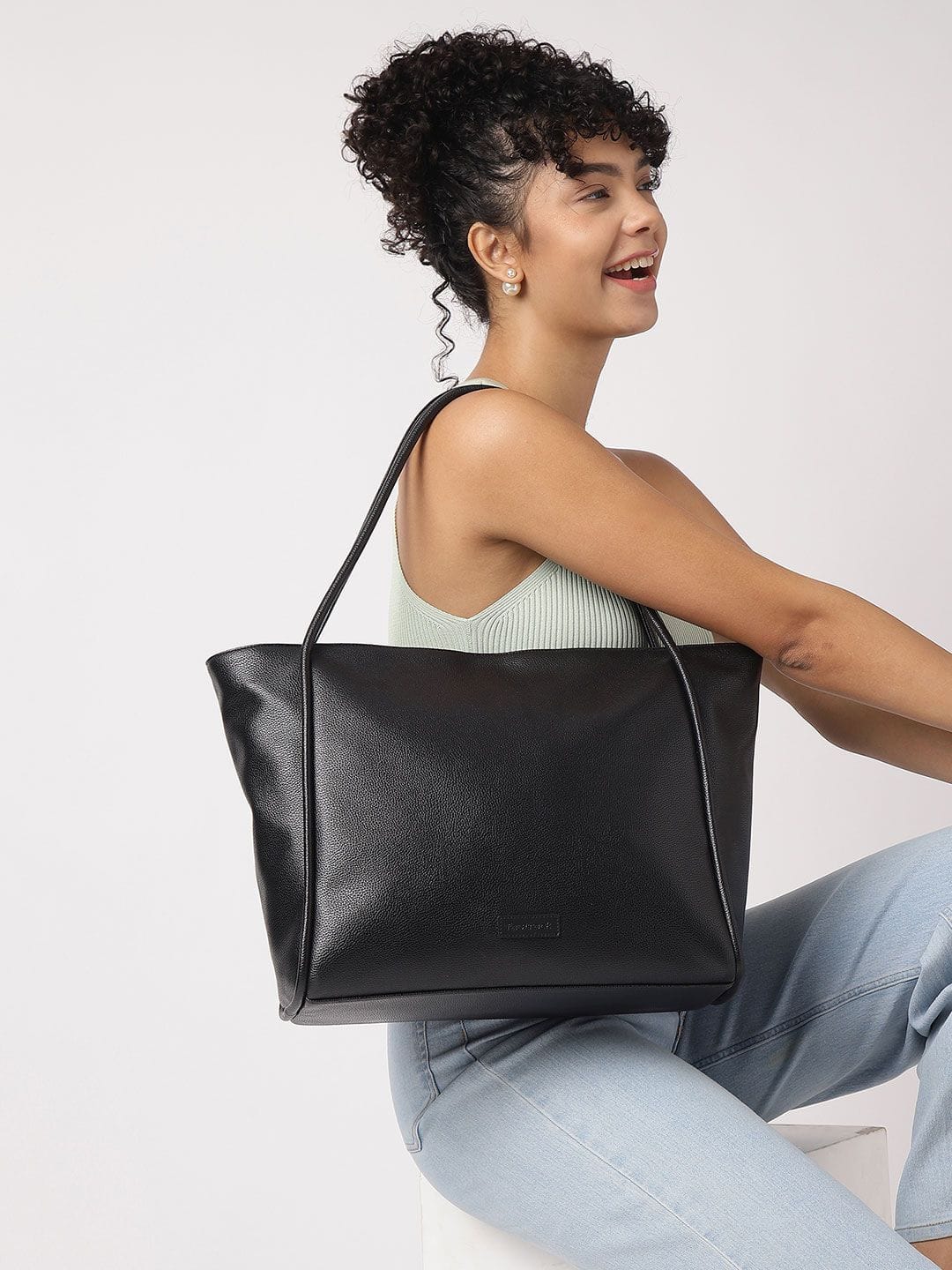 Fastrack Structured Shoulder Bag with Laptop Sleeve Fits Upto 15
