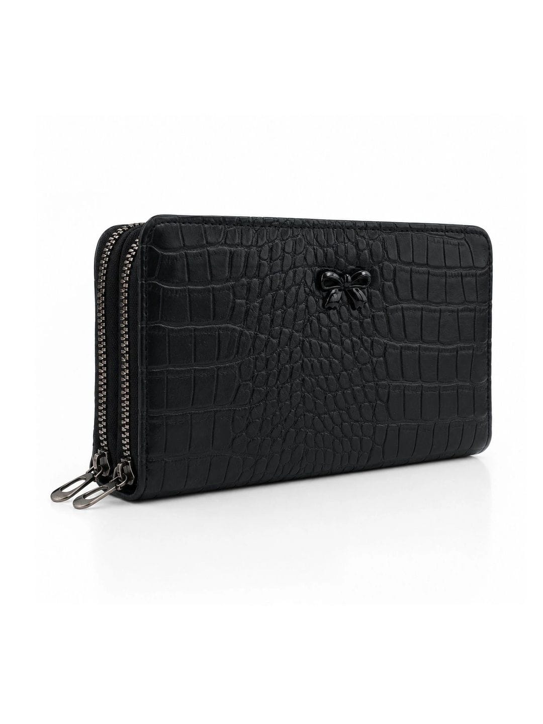 VALERIE Women Animal Printed Bow Detail PU Zip Around Wallet Myntra sale