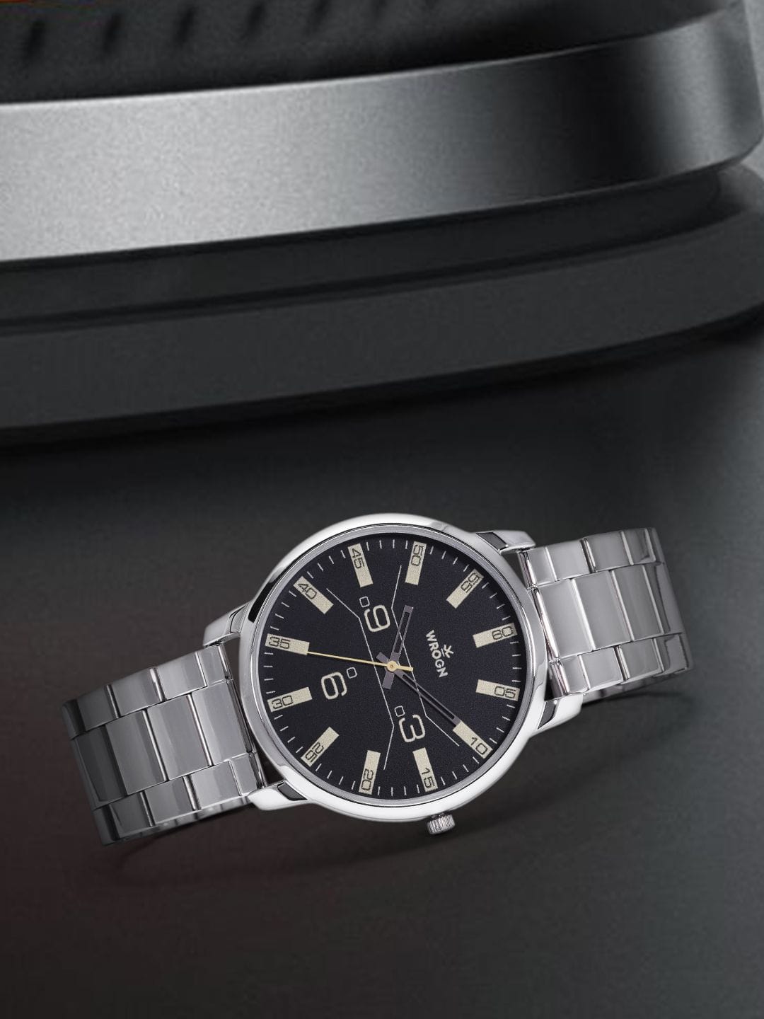 WROGN Men Black Analogue Watch WRG00041B Myntra sale