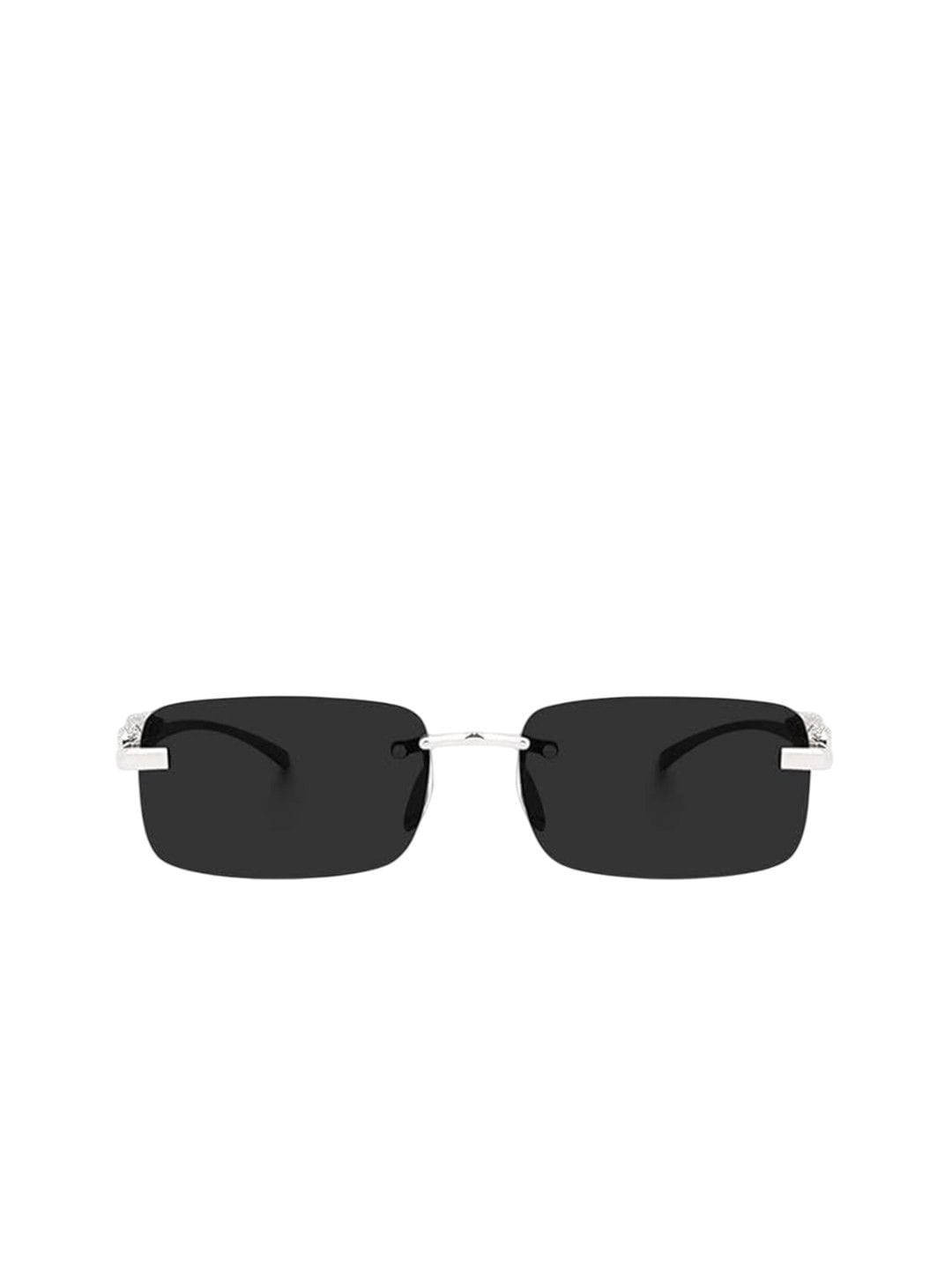 SPADEACES Men Square Sunglasses with UV Protected Lens SP Karan Silver Black Myntra sale