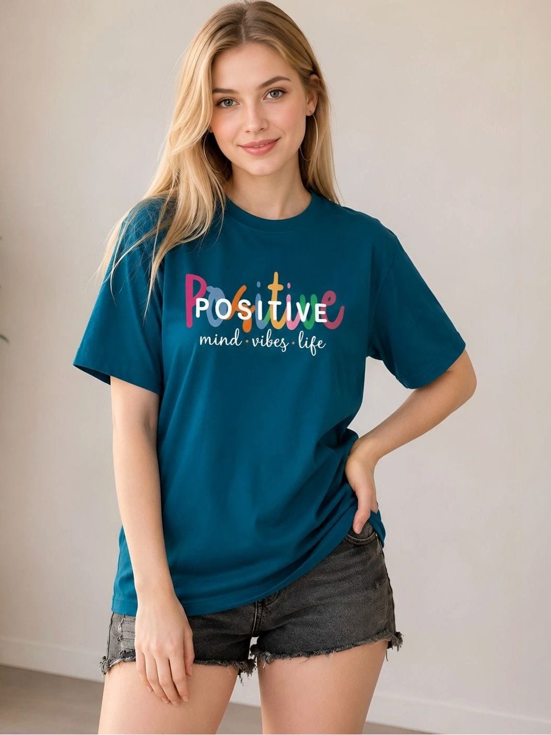 ELVIA Women Typography Printed T-shirt Myntra sale