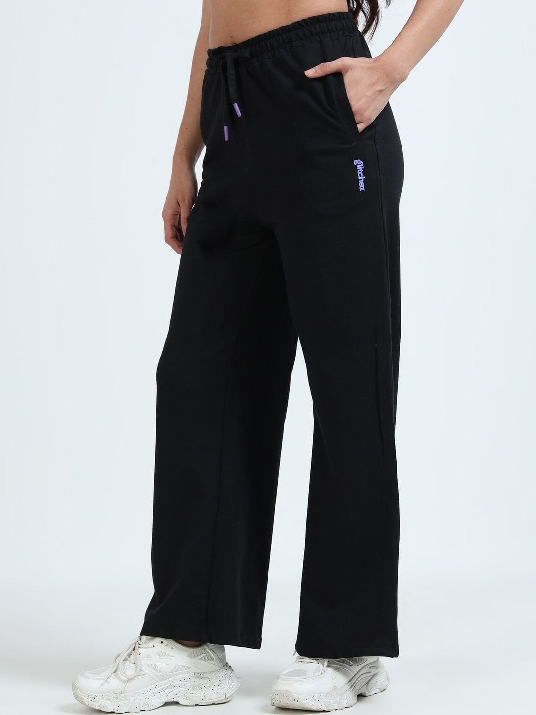 glitchez Women Cotton Mid-Rise Track Pants Myntra sale