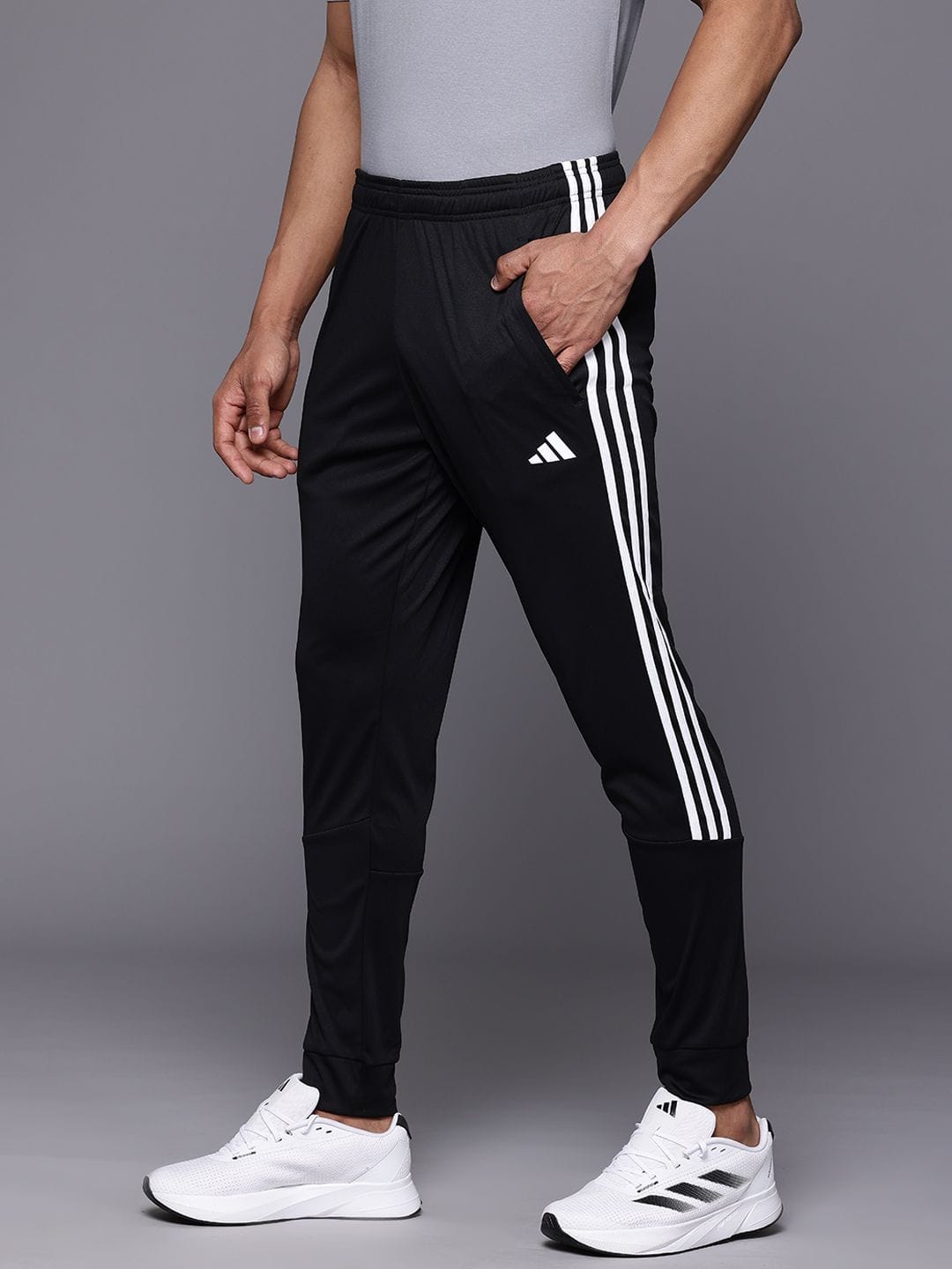 ADIDAS Men 3-Striped Logo Track Pants Myntra sale