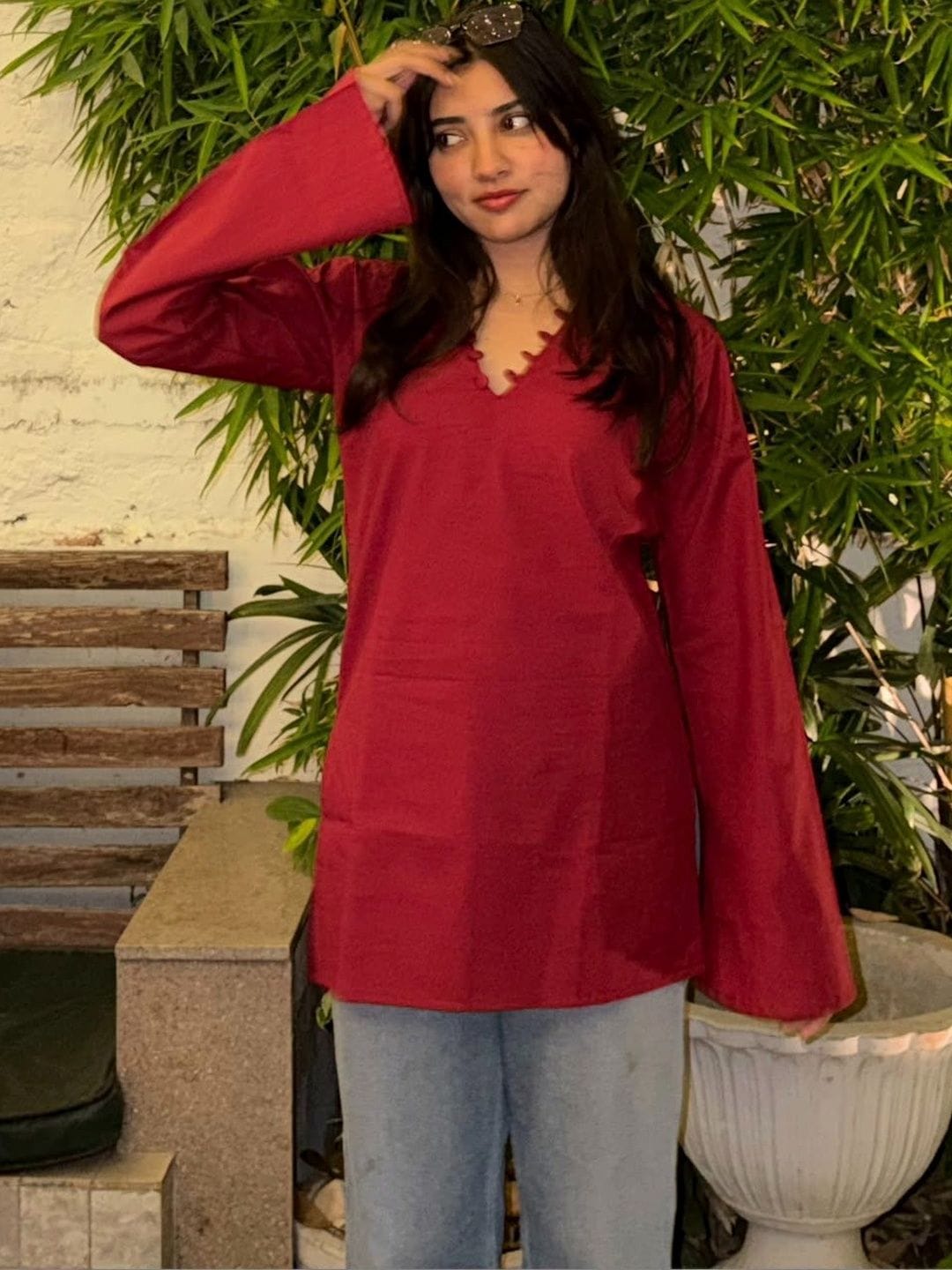 AAFAMI Women Handloom Kurta Myntra sale