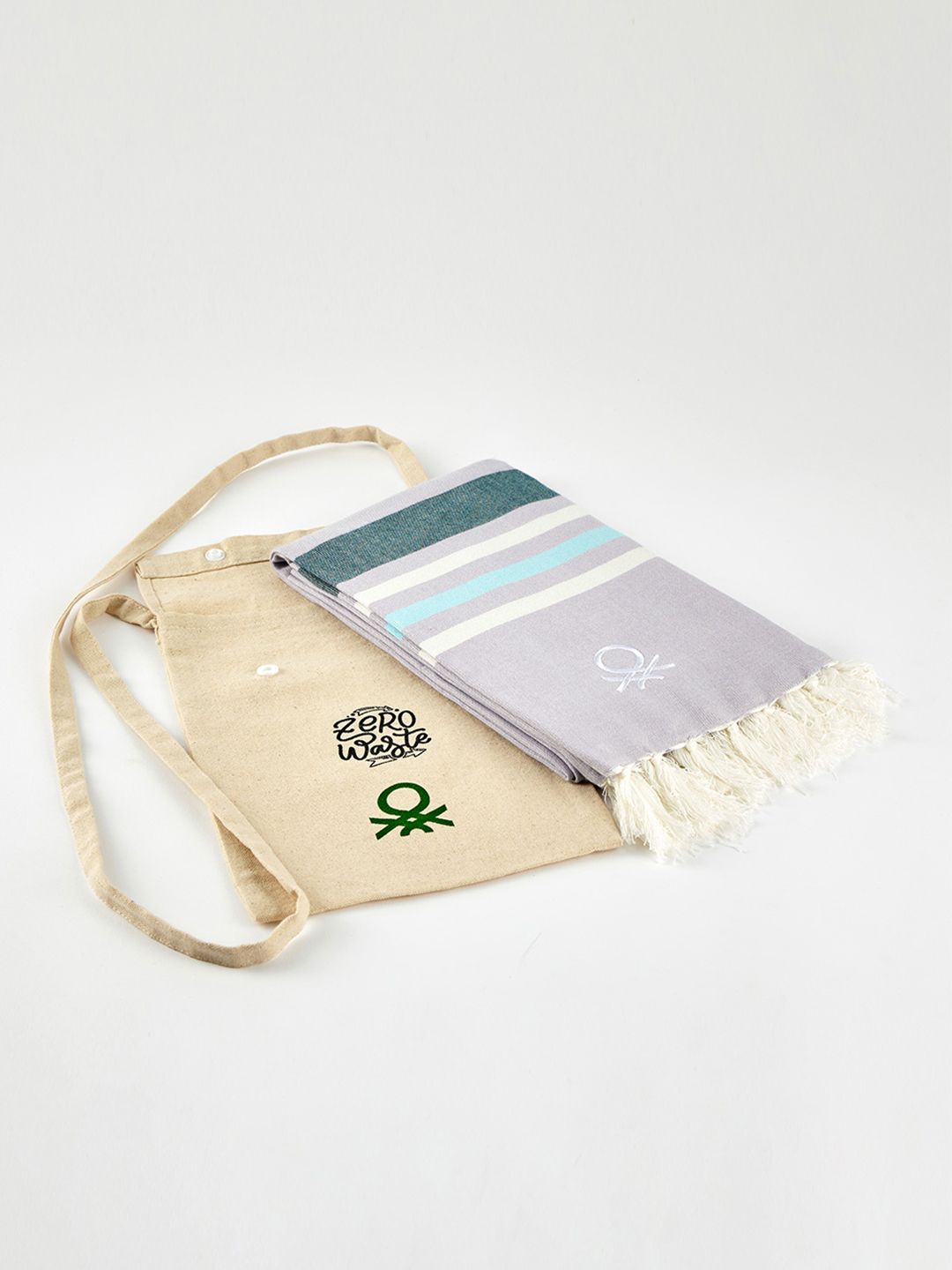 United Colors of Benetton Lavender Boutique Bamboo Hammam Towel Myntra sale