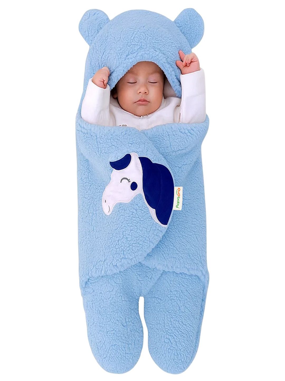 OyO Baby Newborn Unicorn printed Baby Blanket Wrapper & Swaddle for AC Room Myntra sale