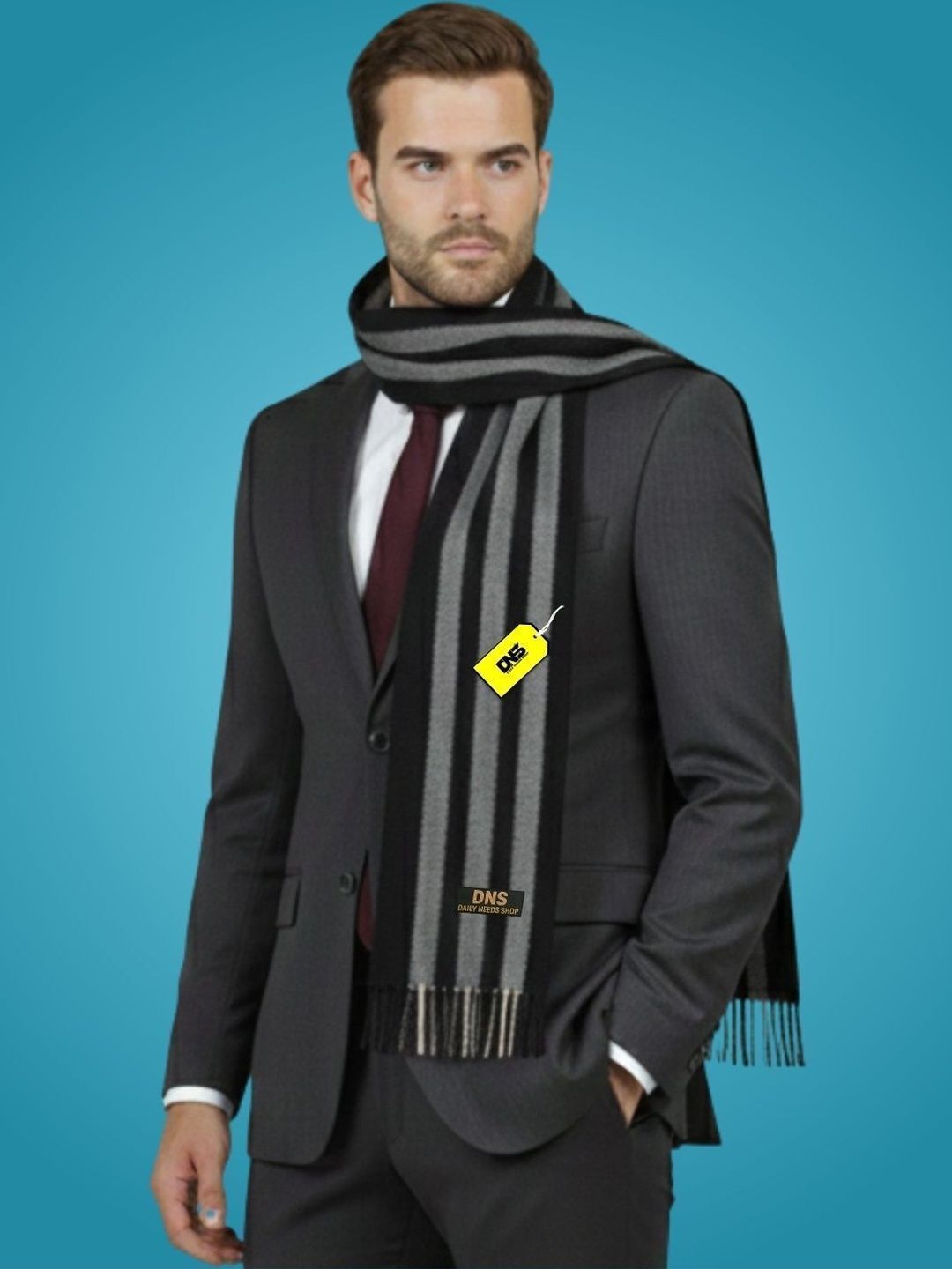 Daily Needs Shop Men Striped Merino Wool Mufflers Myntra sale