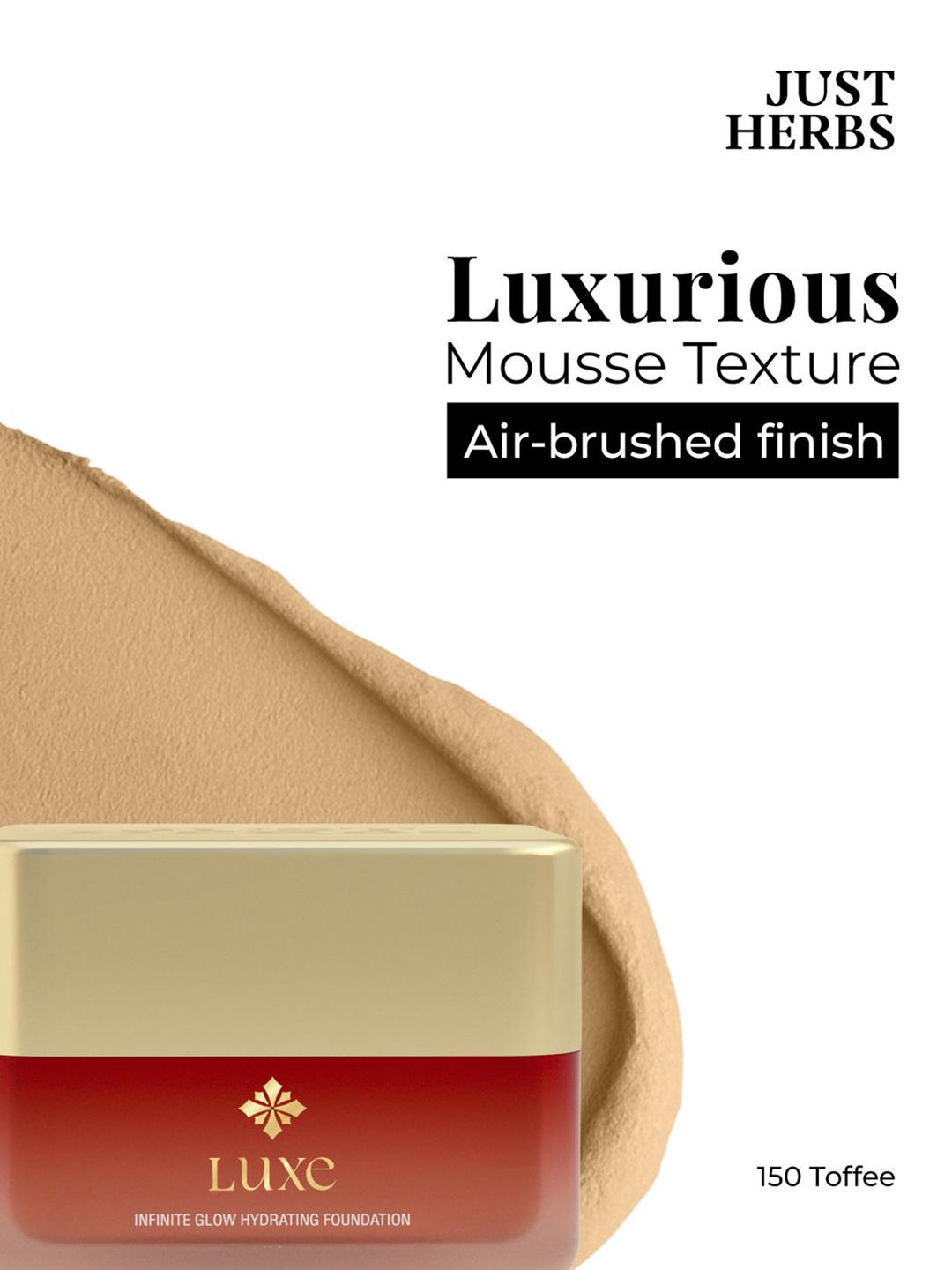 Just Herbs Luxe Infinite Glow Hydrating Foundation - 30 g - Toffee-150 Myntra sale