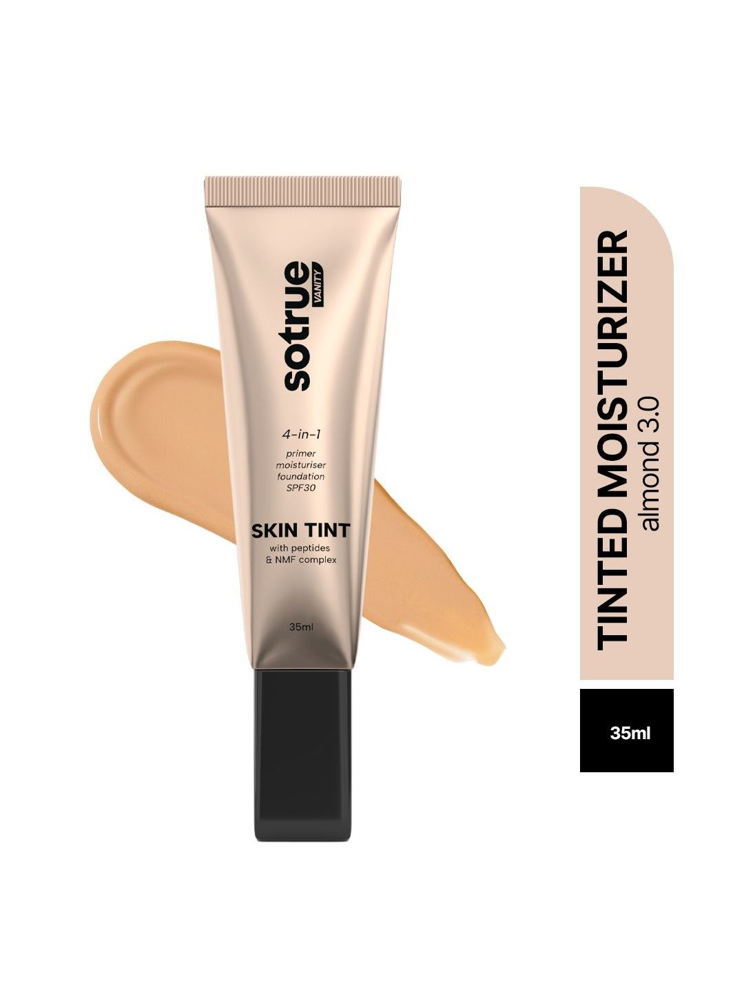 SOTRUE Primer Moisturiser Foundation SPF30 4-in-1 Foundation - 3.0 Almond - 35 ml Myntra sale
