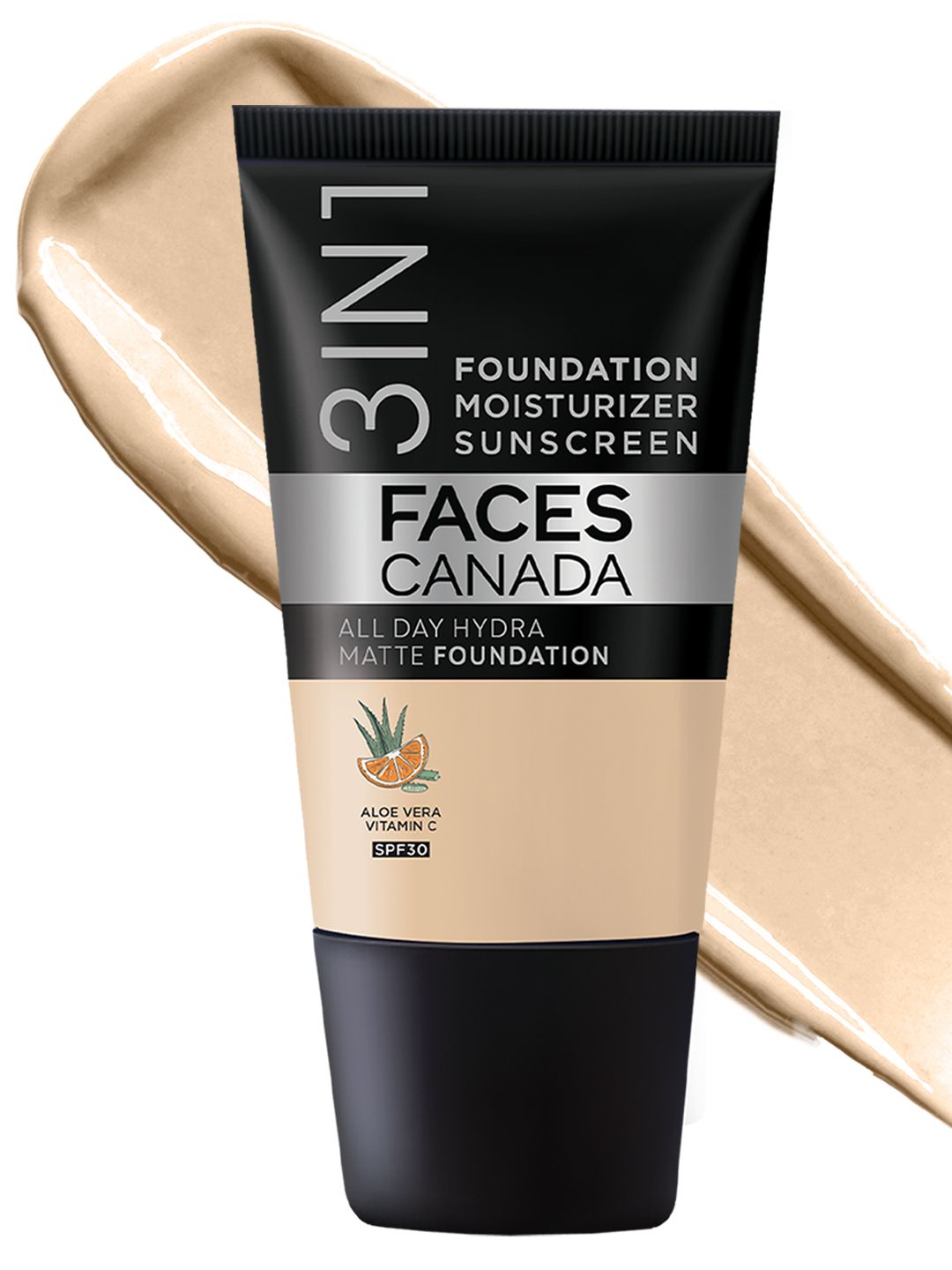 FACES CANADA SPF30 All Day Hydra 3IN1 Mini Matte Foundation+Moisturizer - Absolute Ivory Myntra sale