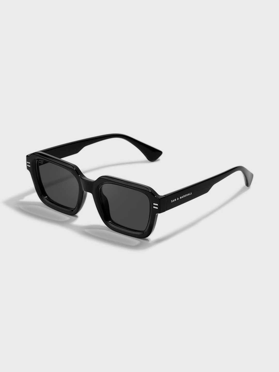 SAM & MARSHALL Unisex Black Lens & Black Square Sunglasses with Myntra sale