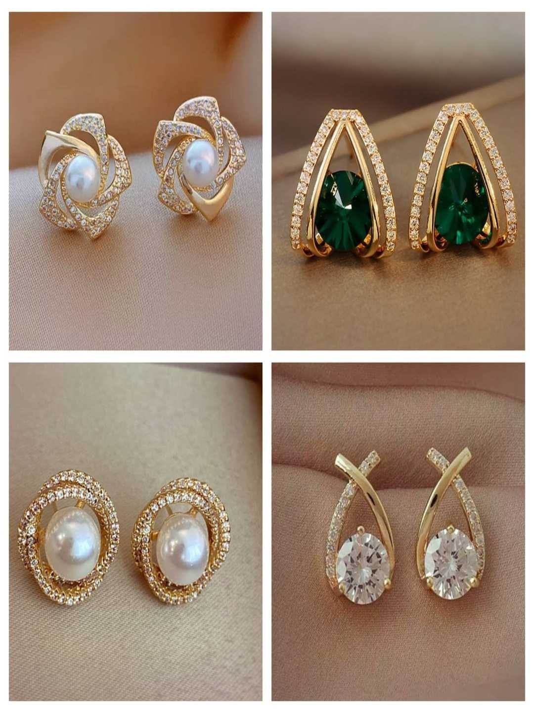 ARK JEWEL Geometric Studs Earrings Myntra sale