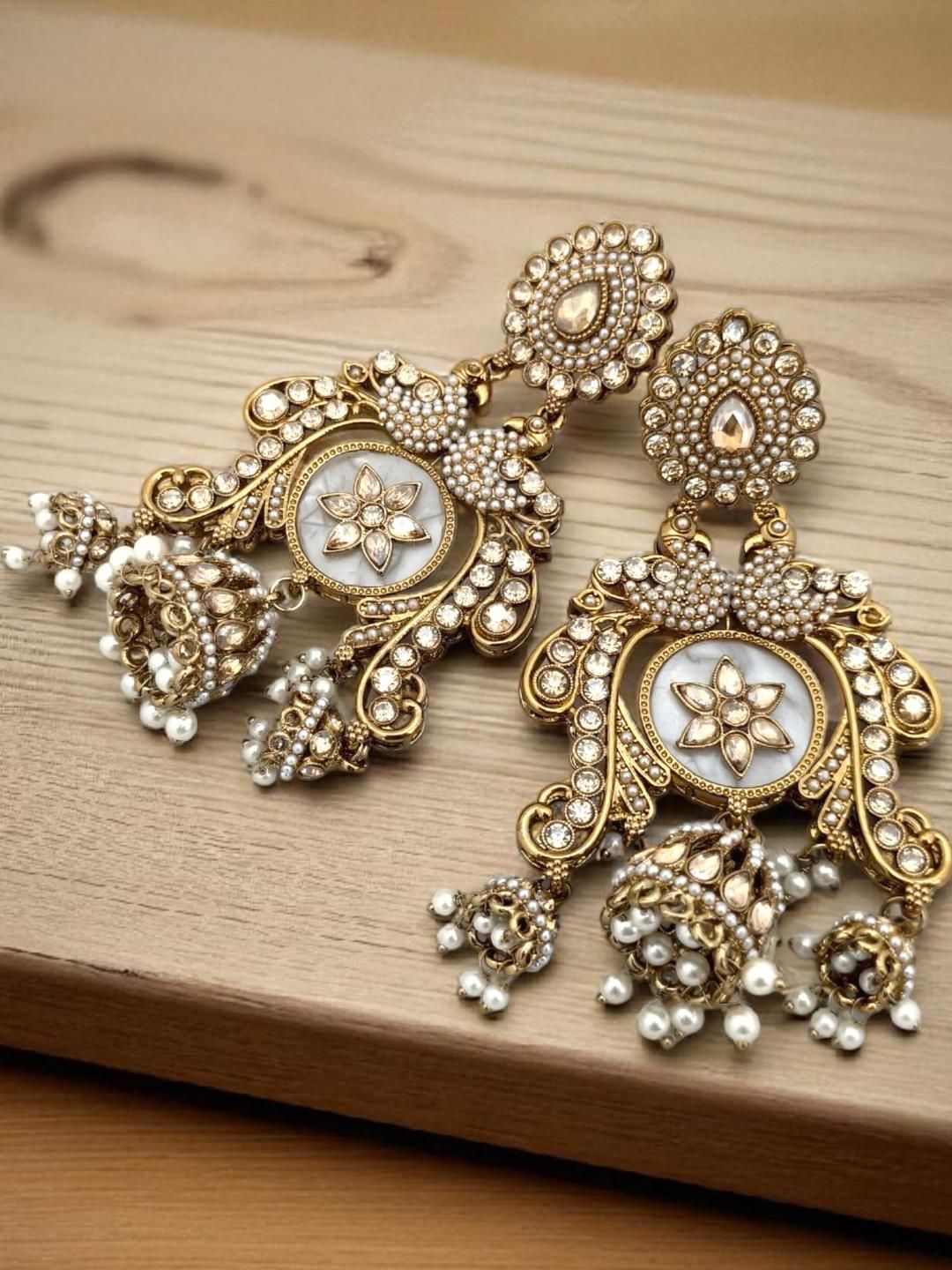 BFC - BUY FOR CHANGE Gold-Plated Alloy Artificial Beads Jhumkas Myntra sale
