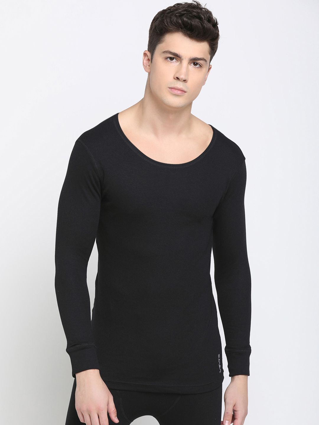 Levis Levi's Men's Round Neck Full Sleeve Regular Fit Thermal Top (Black) Myntra sale