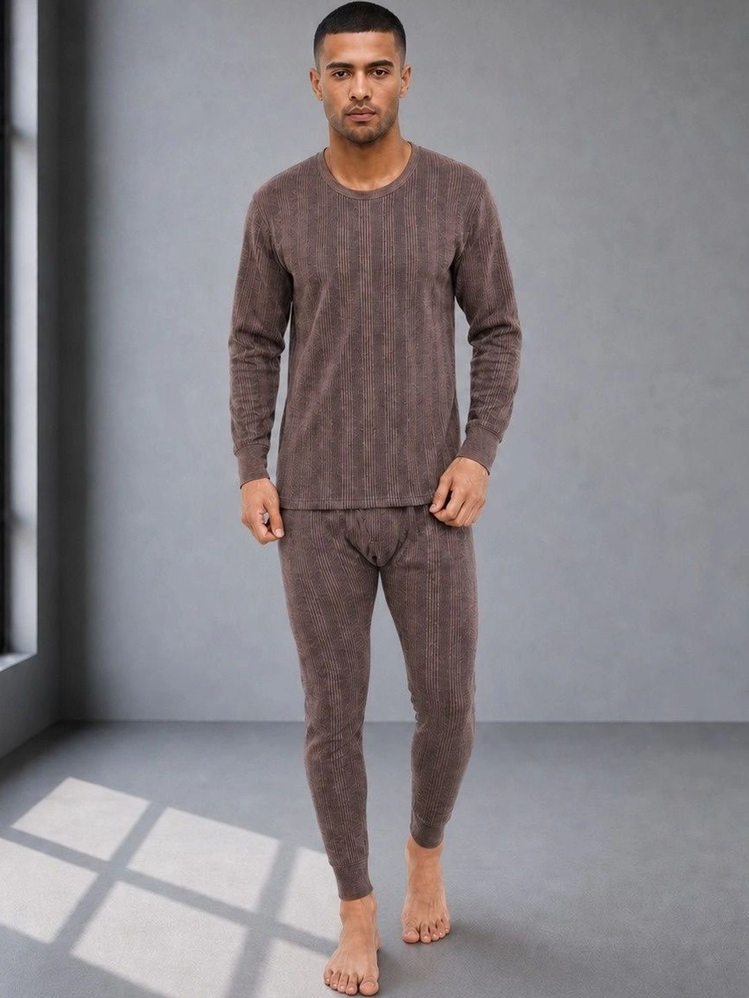 Moda Rapido Moda Rapido Cotton Round-Neck Thermal Set Myntra sale