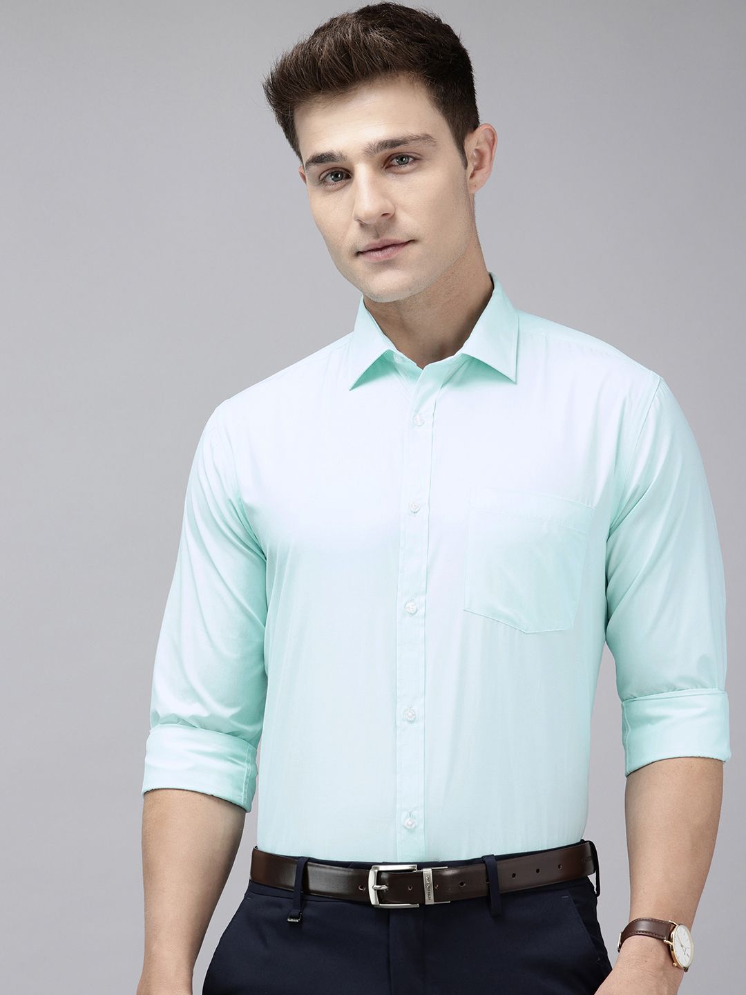 Park Avenue Slim Fit Opaque Formal Shirt Myntra sale