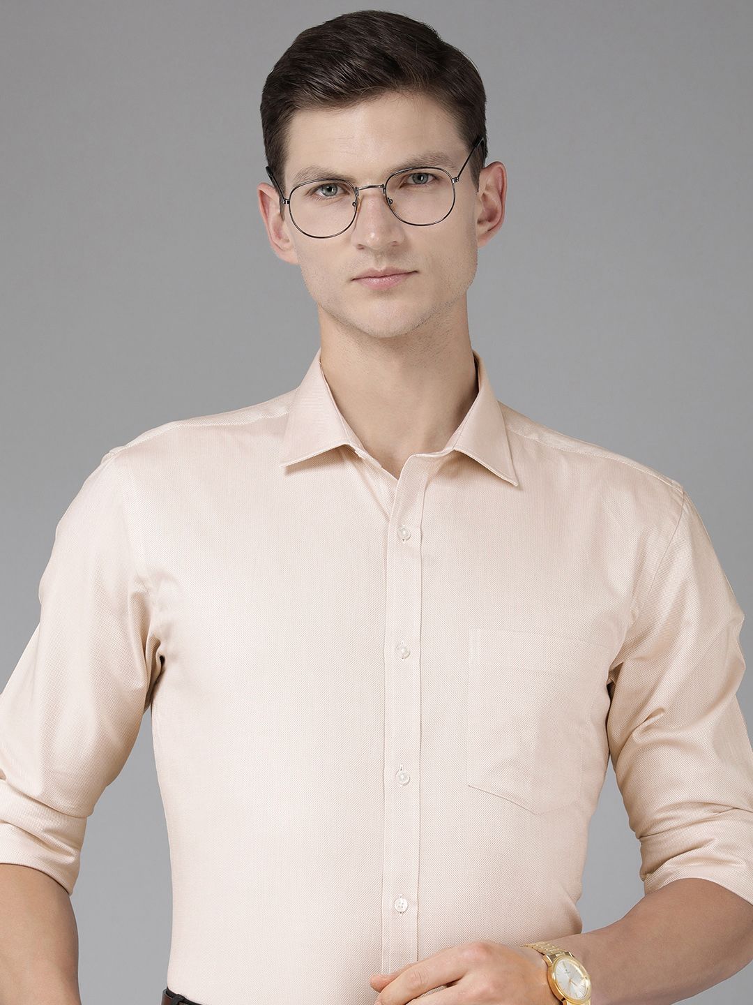 Park Avenue Men Slim Fit Micro Ditsy Opaque Self Design Pure Cotton Formal Shirt Myntra sale