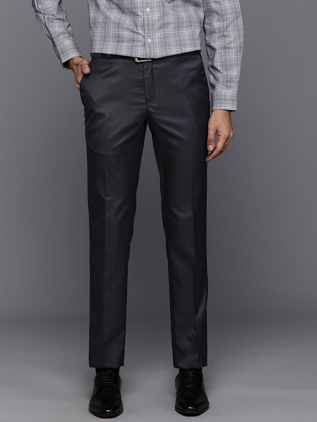 Raymond Men Slim Fit Formal Trousers Myntra sale