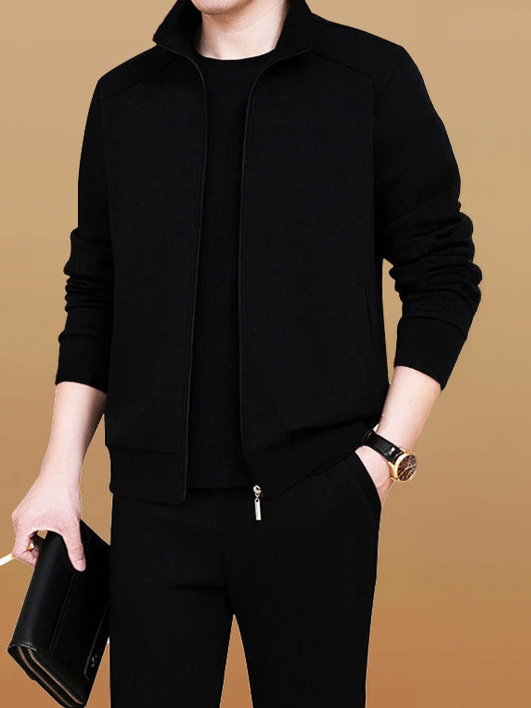 StyleCast Men Black Casual Tracksuit Myntra sale