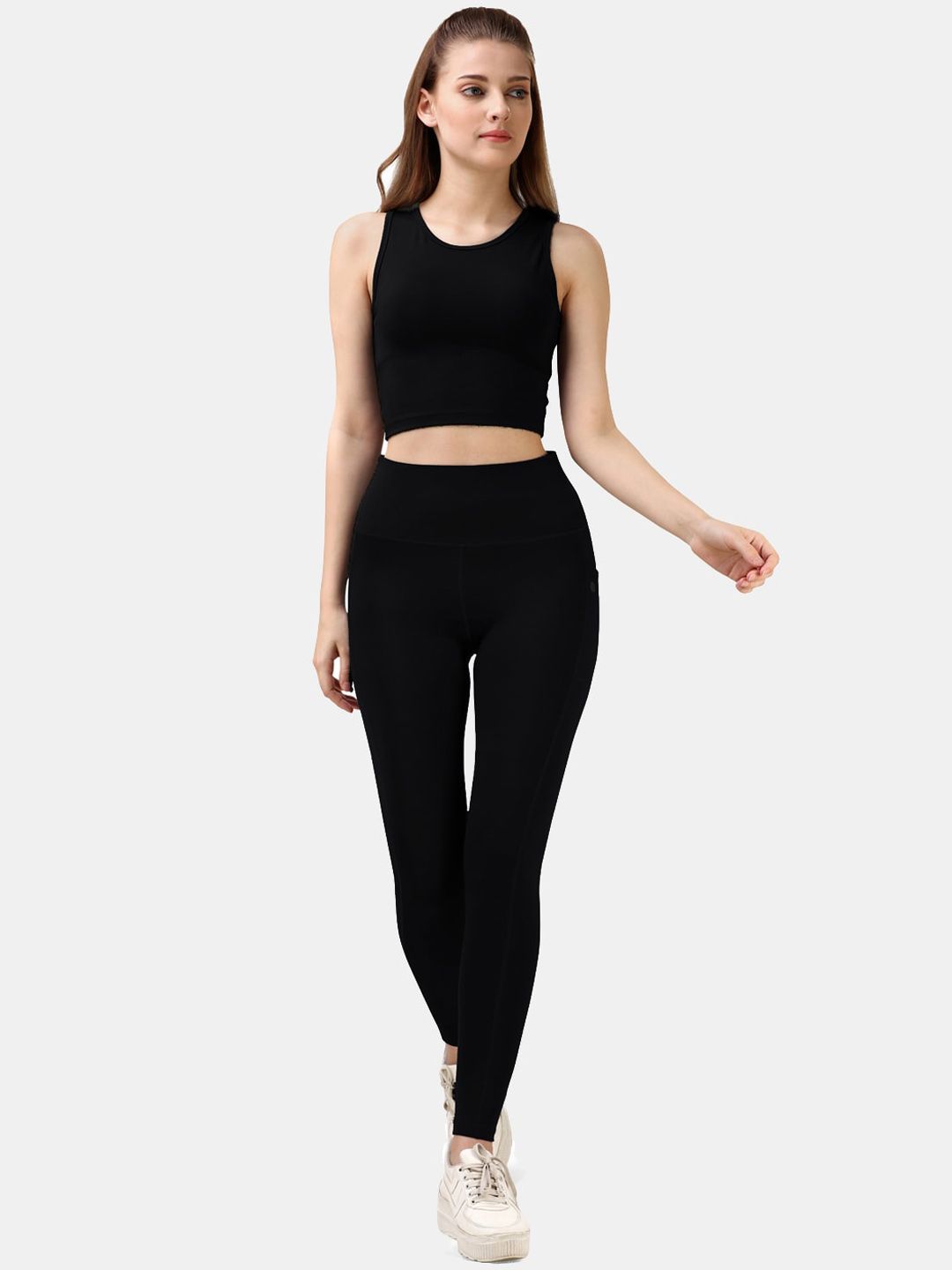 Soie Round-Neck Mid-Rise High Waist Ankle Length Tracksuit Myntra sale